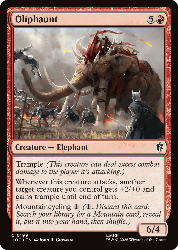 Oliphaunt — The Hobbit Eternal — Magic: The Gathering