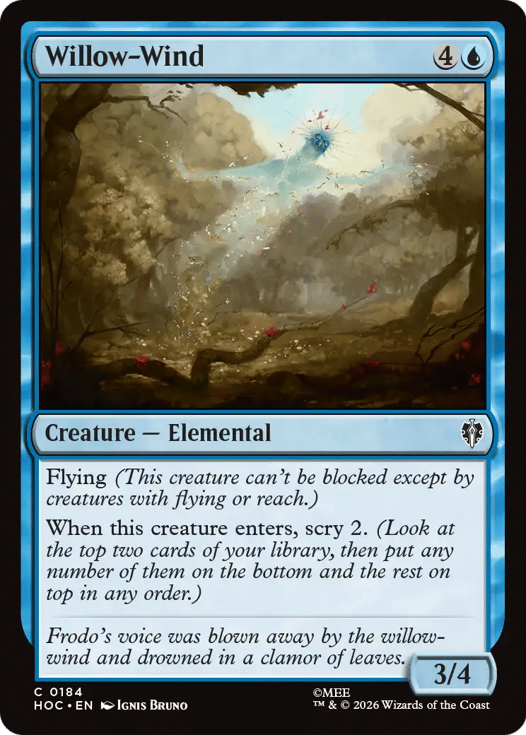 Willow-Wind — The Hobbit Eternal — Magic: The Gathering