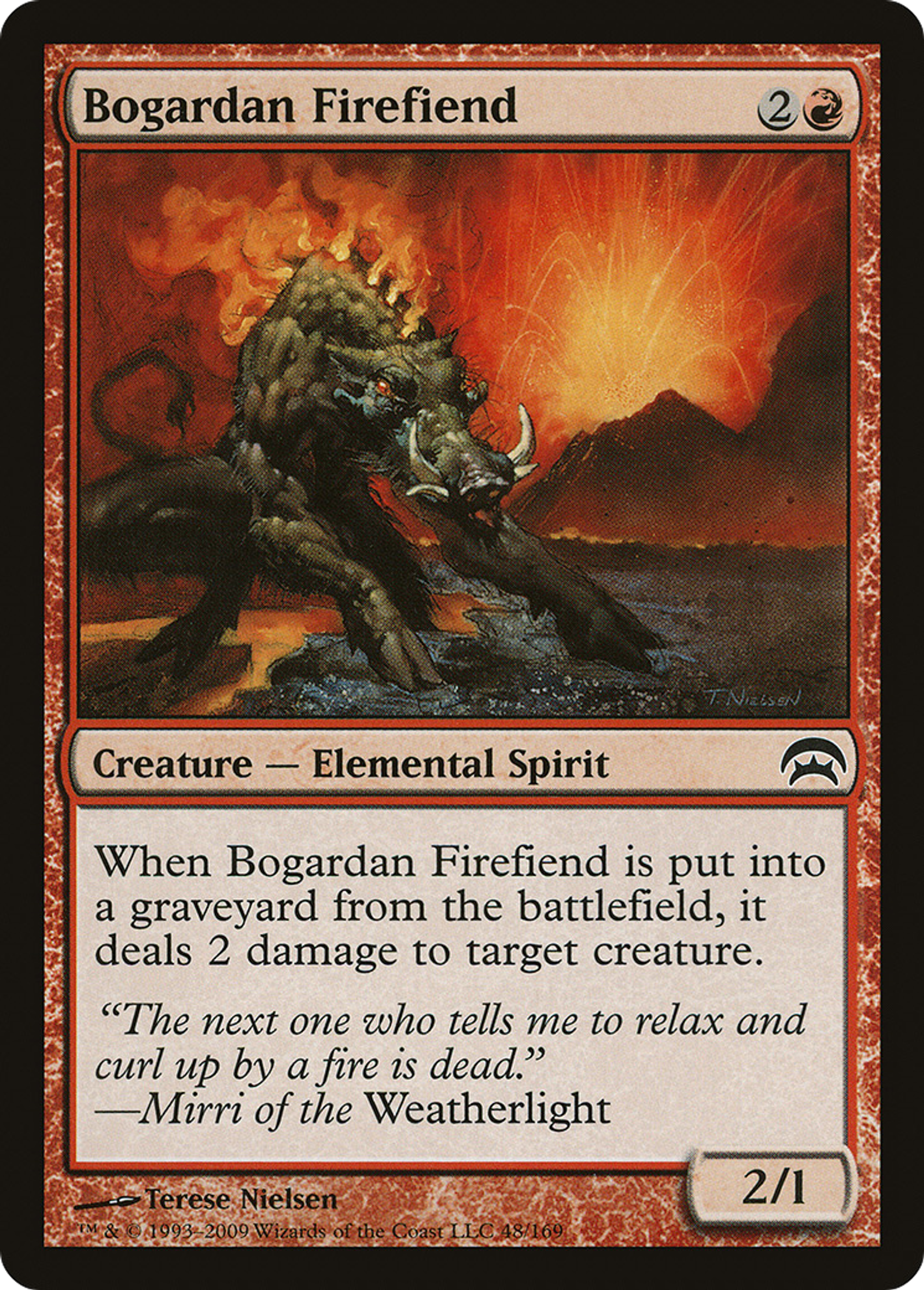 Bogardan Firefiend — Planechase — Magic: The Gathering