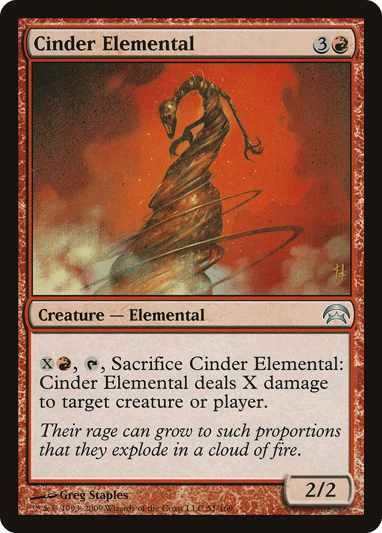 Cinder Elemental — Planechase — Magic: The Gathering