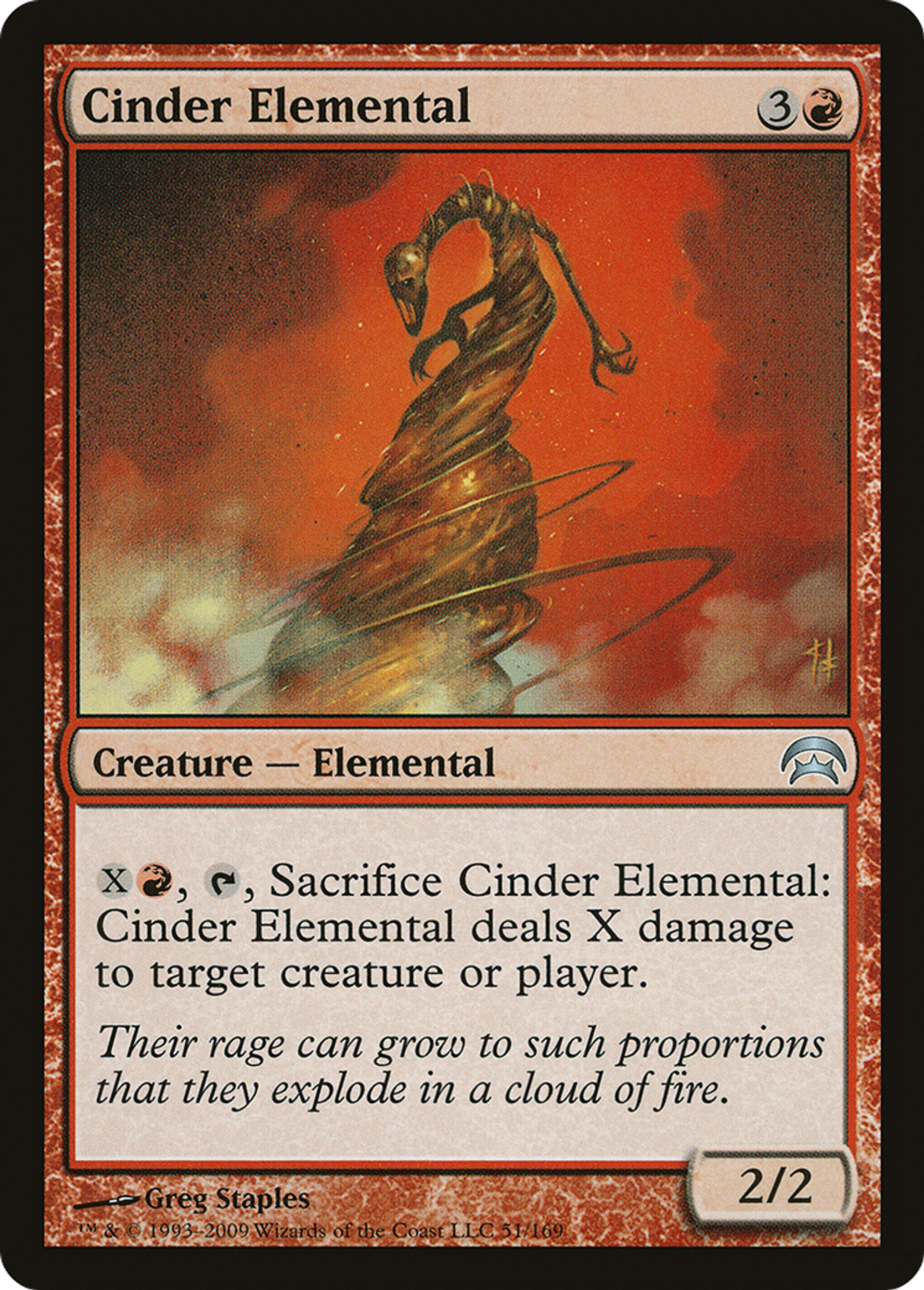 Cinder Elemental — Planechase — Magic: The Gathering