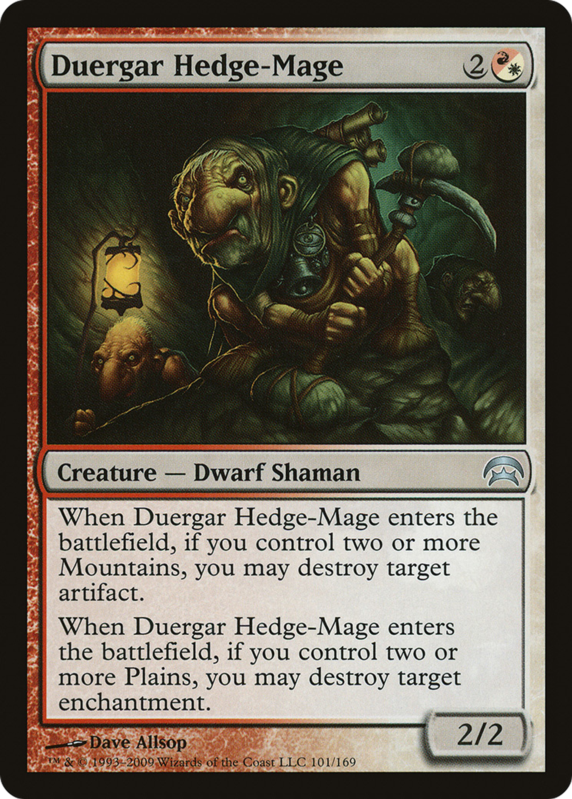 Duergar Hedge-Mage — Planechase — Magic: The Gathering