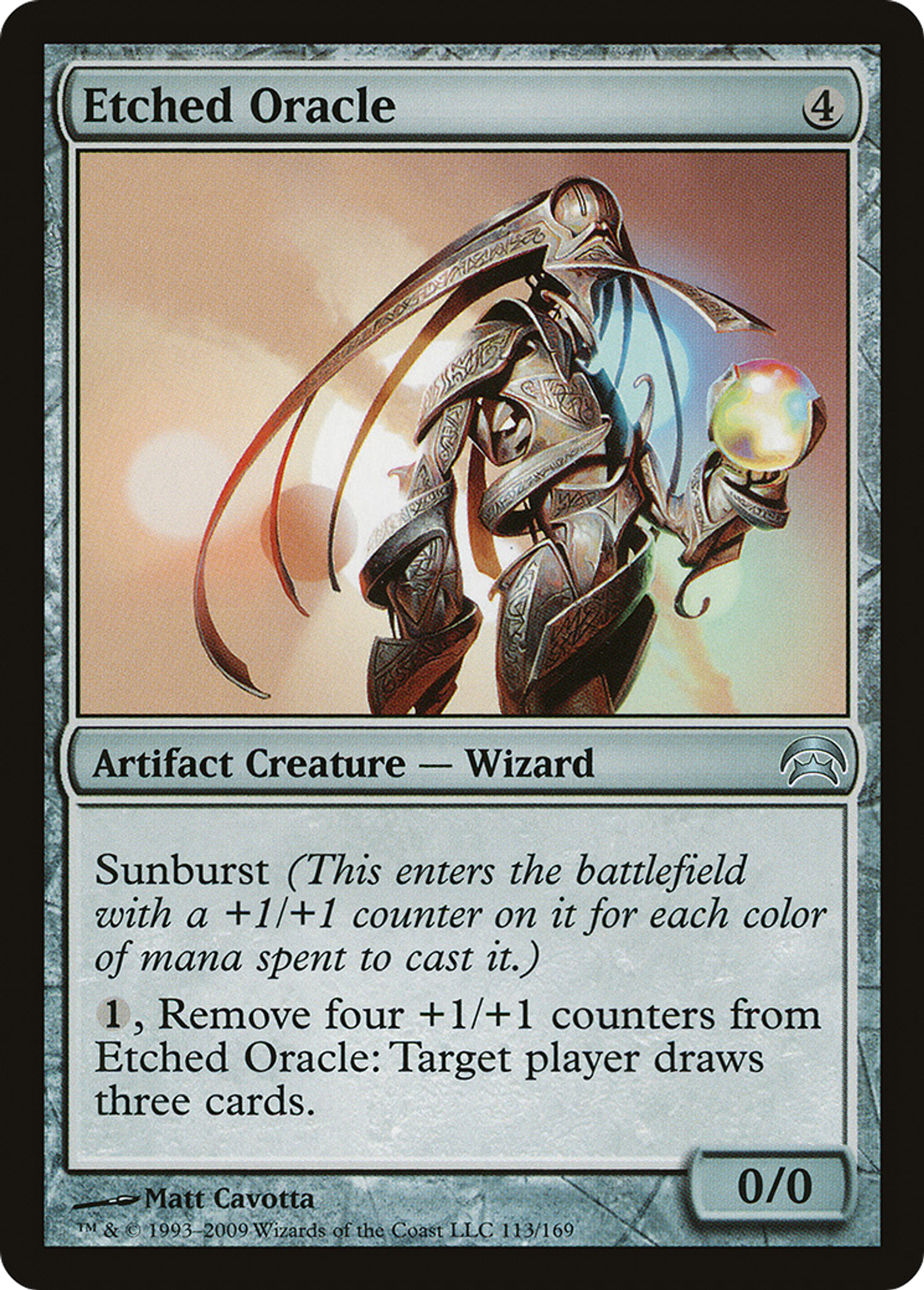 Etched Oracle — Planechase — Magic: The Gathering