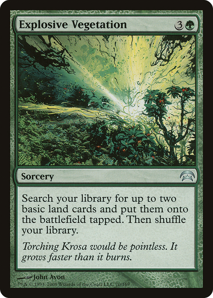 Explosive Vegetation — Planechase — Magic: The Gathering