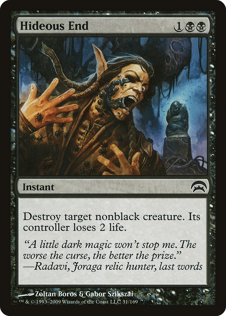 Hideous End — Planechase — Magic: The Gathering