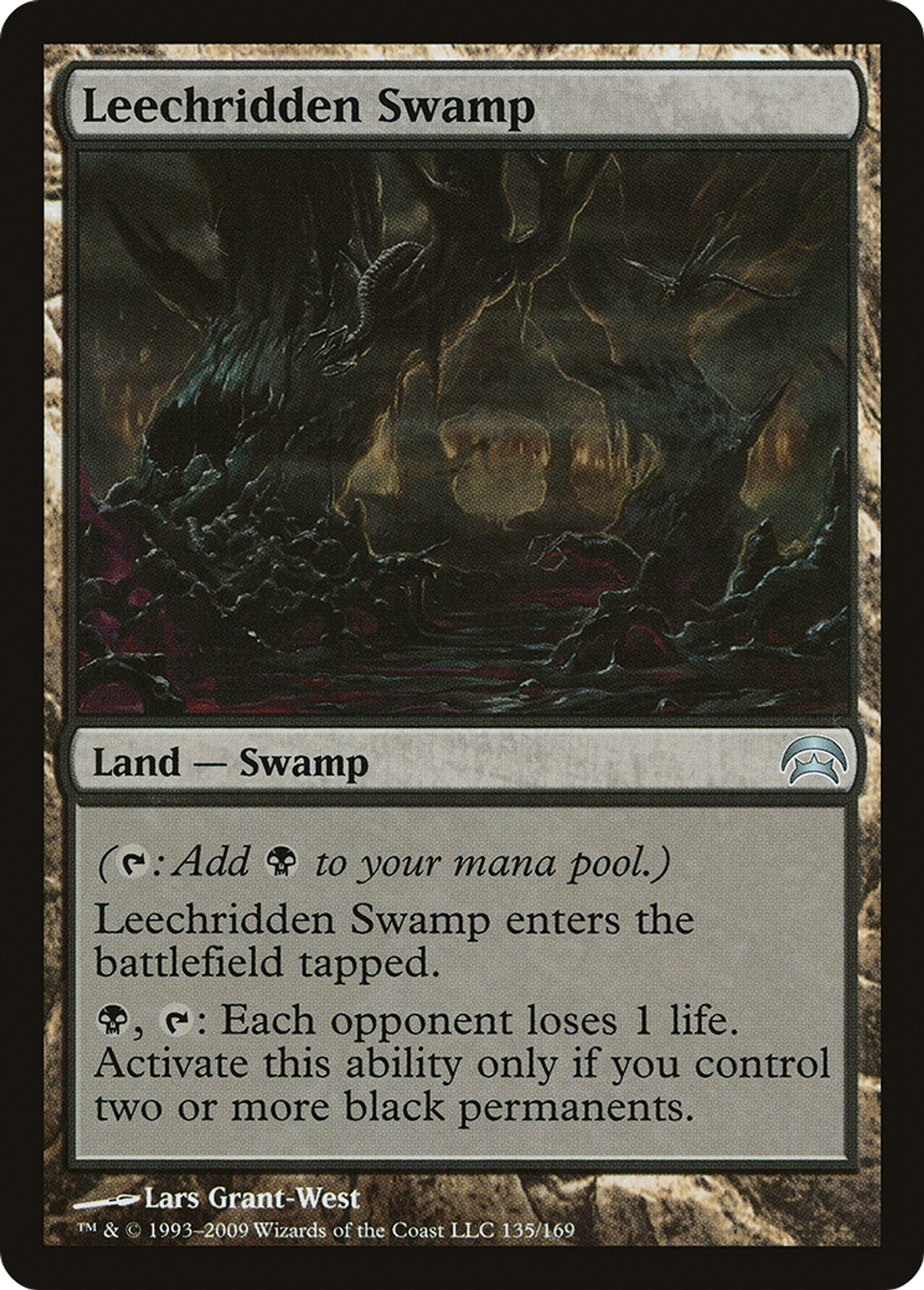 Leechridden Swamp — Planechase — Magic: The Gathering
