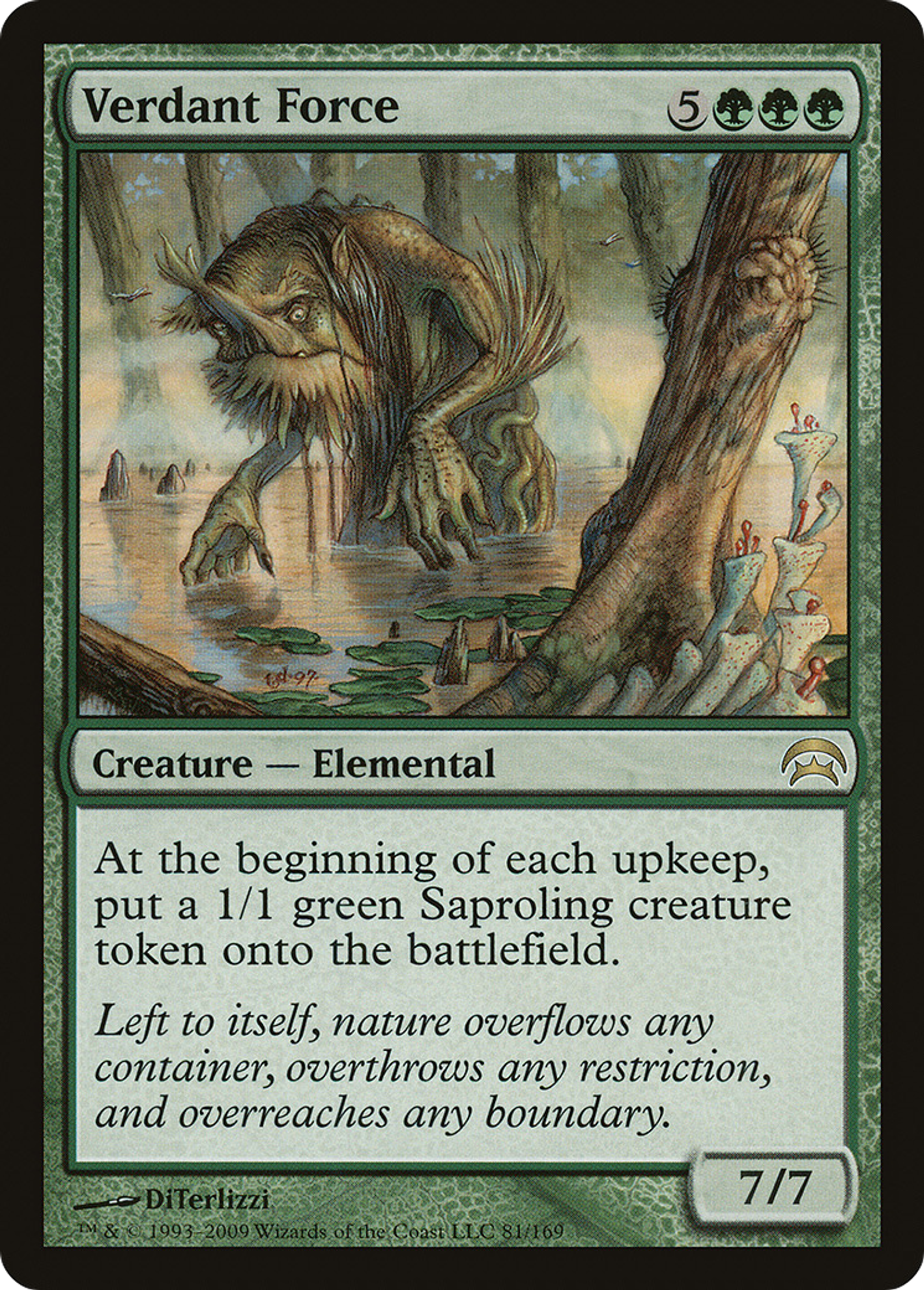 Verdant Force — Planechase — Magic: The Gathering