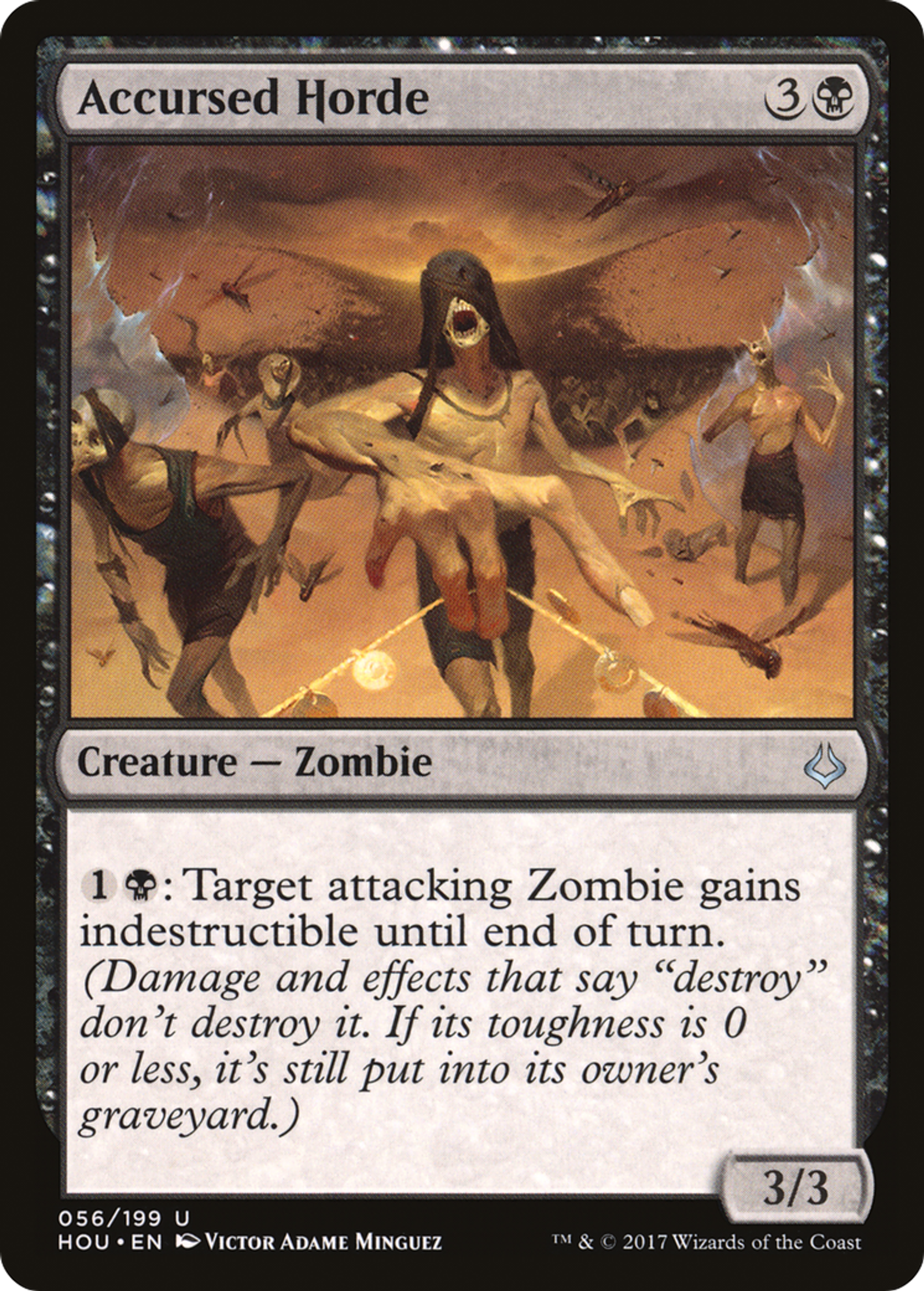Accursed Horde — Hour of Devastation — Magic: The Gathering