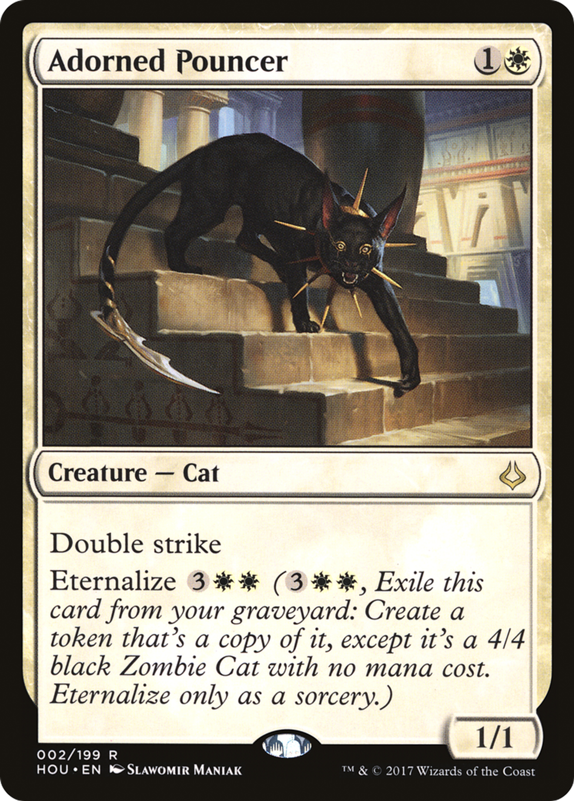 Adorned Pouncer — Hour of Devastation — Magic: The Gathering