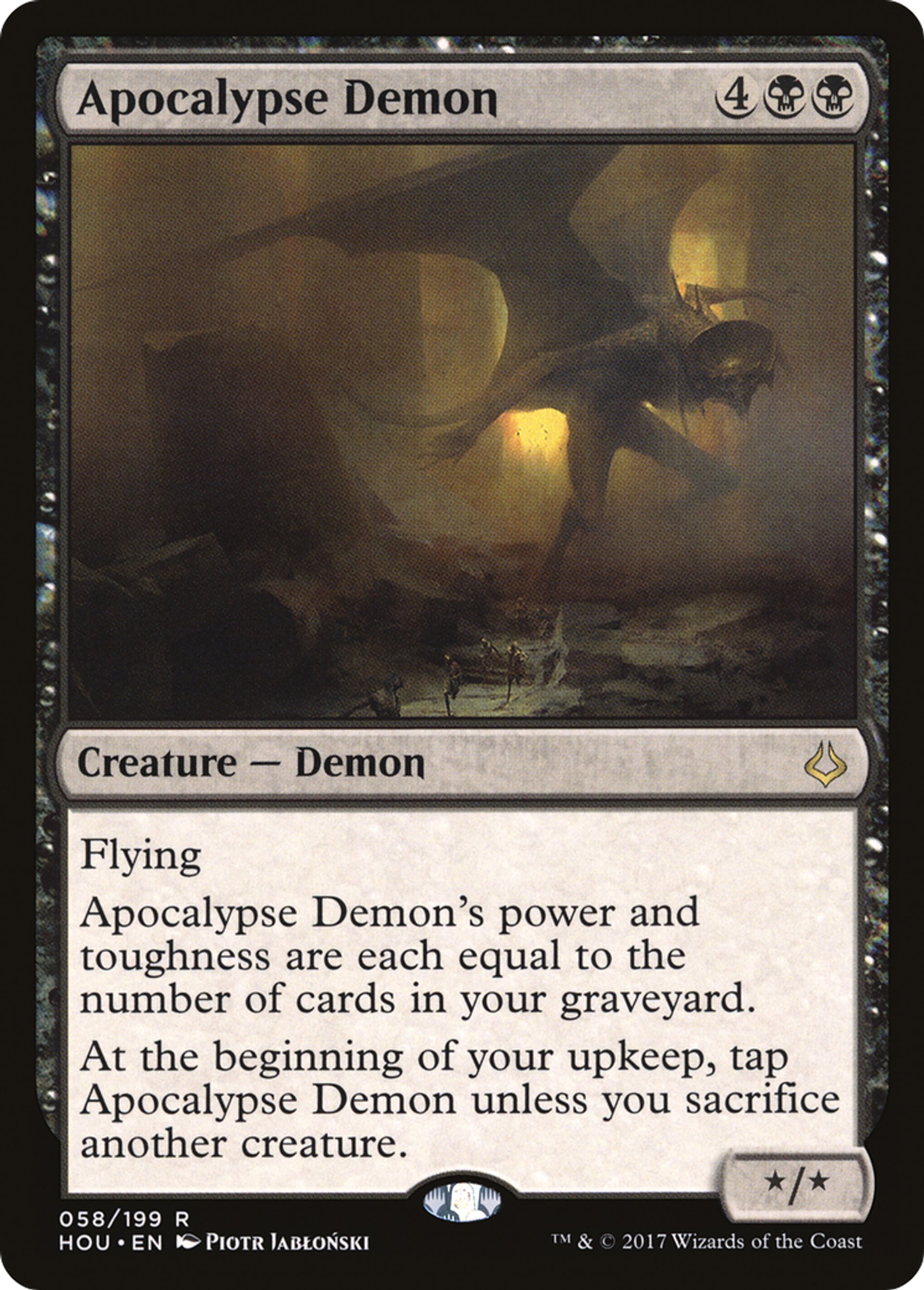 Apocalypse Demon — Hour of Devastation — Magic: The Gathering