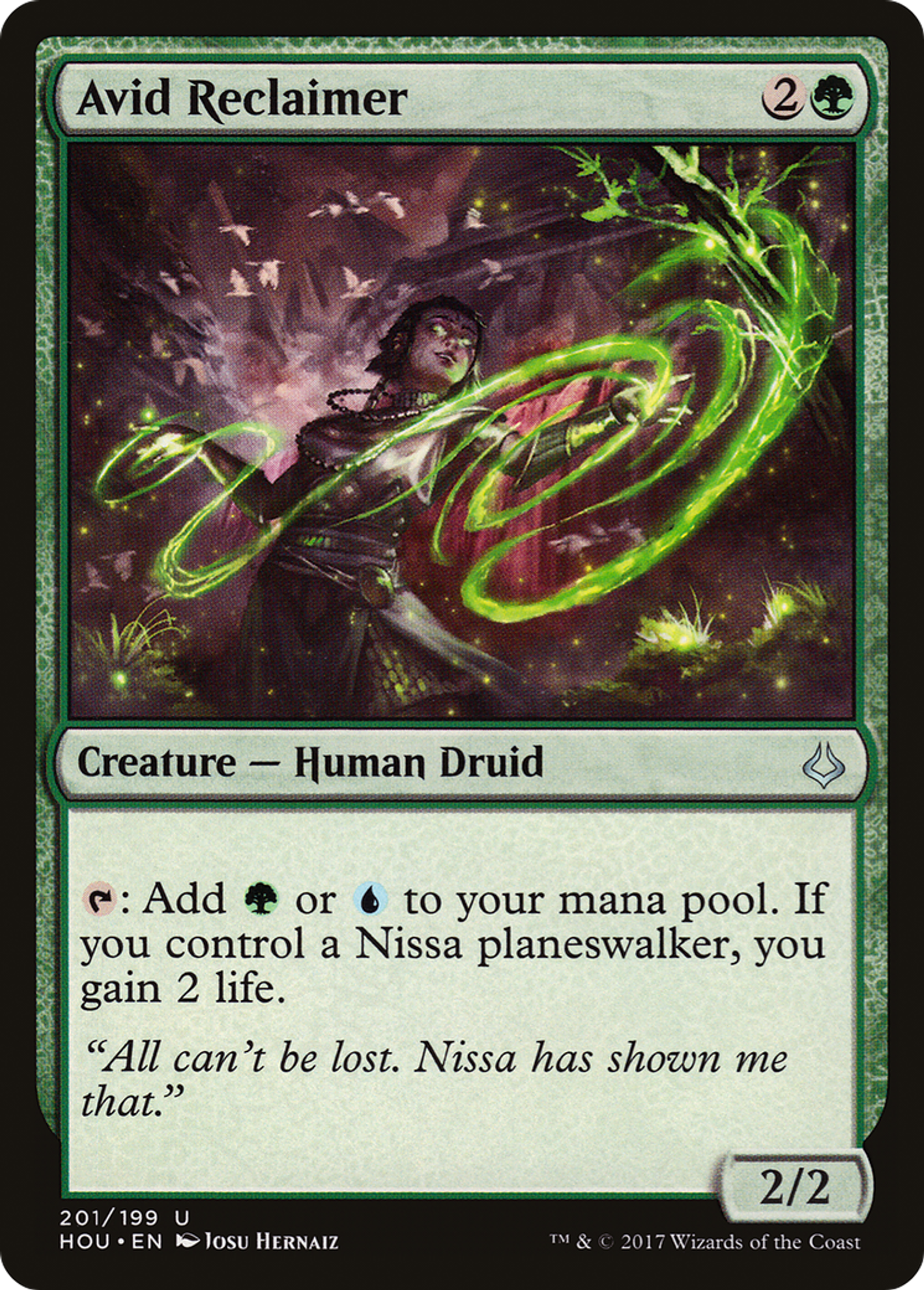 Avid Reclaimer — Hour of Devastation — Magic: The Gathering