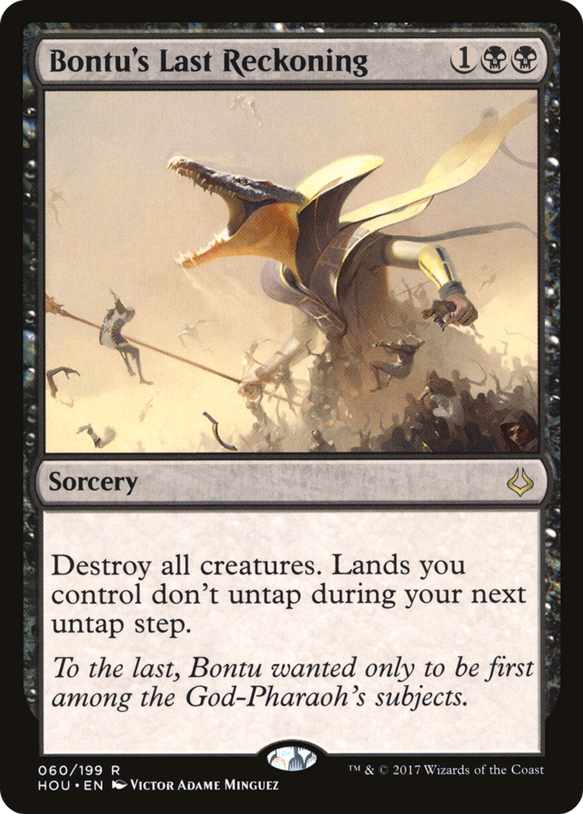 Dernier jugement de Bontu — Hour of Devastation — Magic: The Gathering
