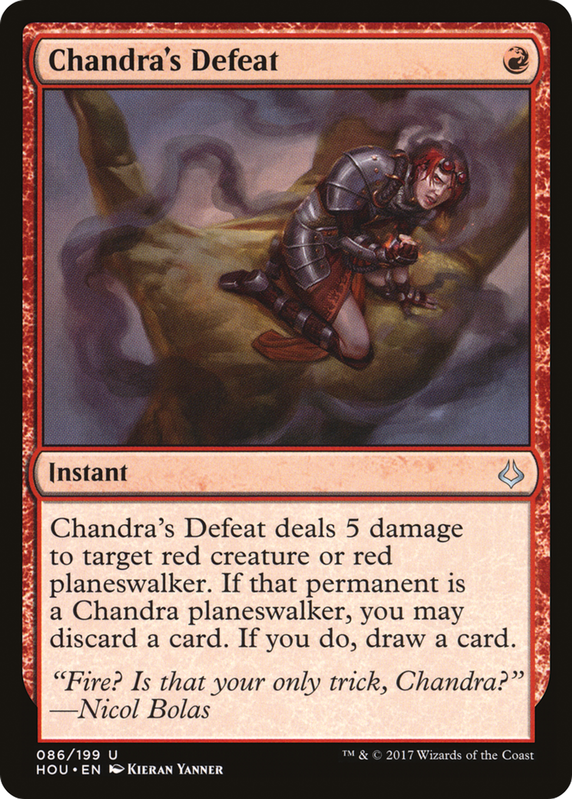 Chandra's Defeat — Hour of Devastation — Magic: The Gathering