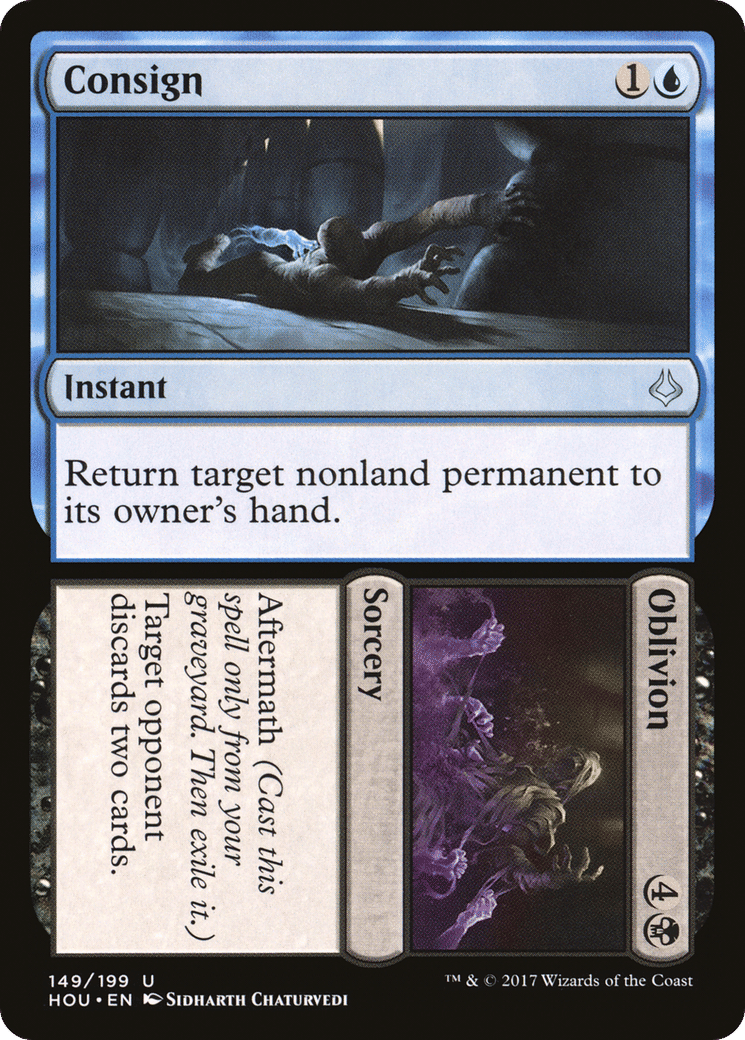 Consign // Oblivion — Hour of Devastation — Magic: The Gathering