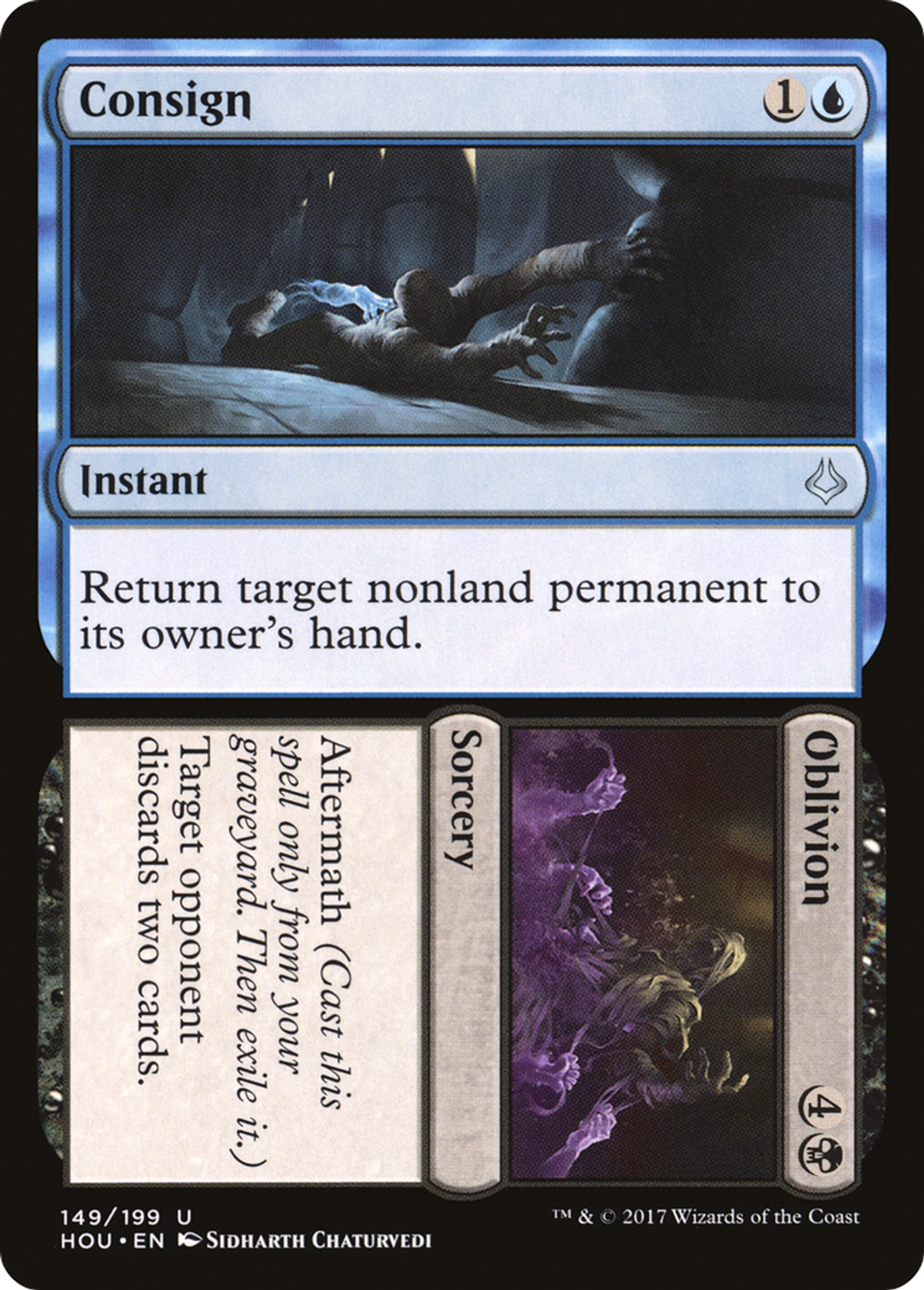 Consign // Oblivion — Hour of Devastation — Magic: The Gathering