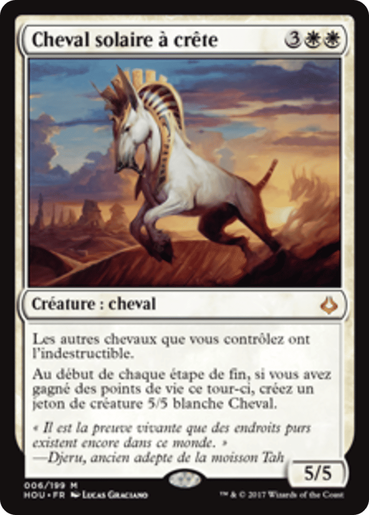 Cheval solaire à crête — Hour of Devastation — Magic: The Gathering