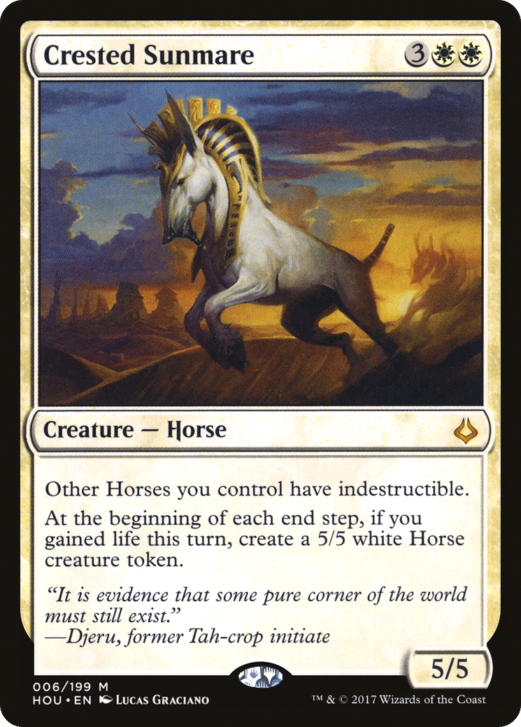 Crested Sunmare — Hour of Devastation — Magic: The Gathering