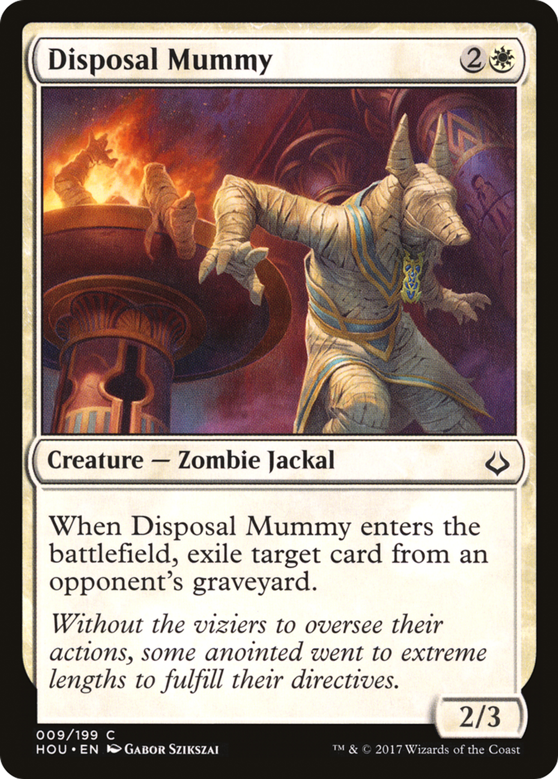 Disposal Mummy — Hour of Devastation — Magic: The Gathering