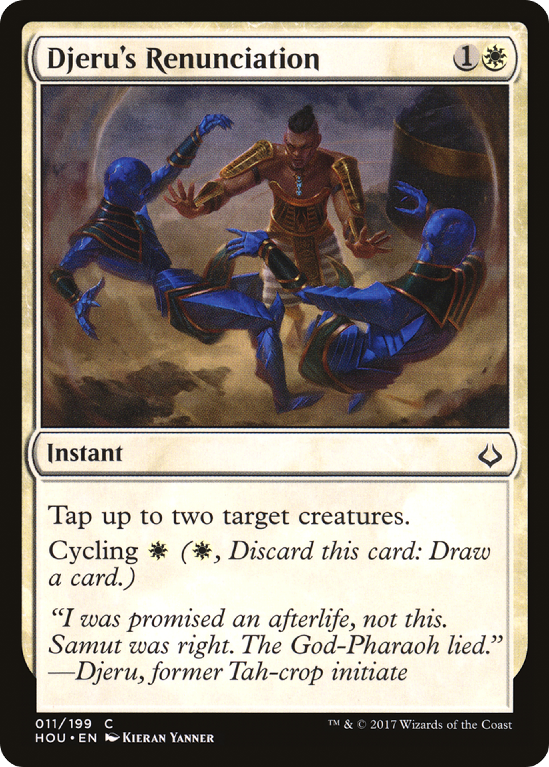 Djeru's Renunciation — Hour of Devastation — Magic: The Gathering