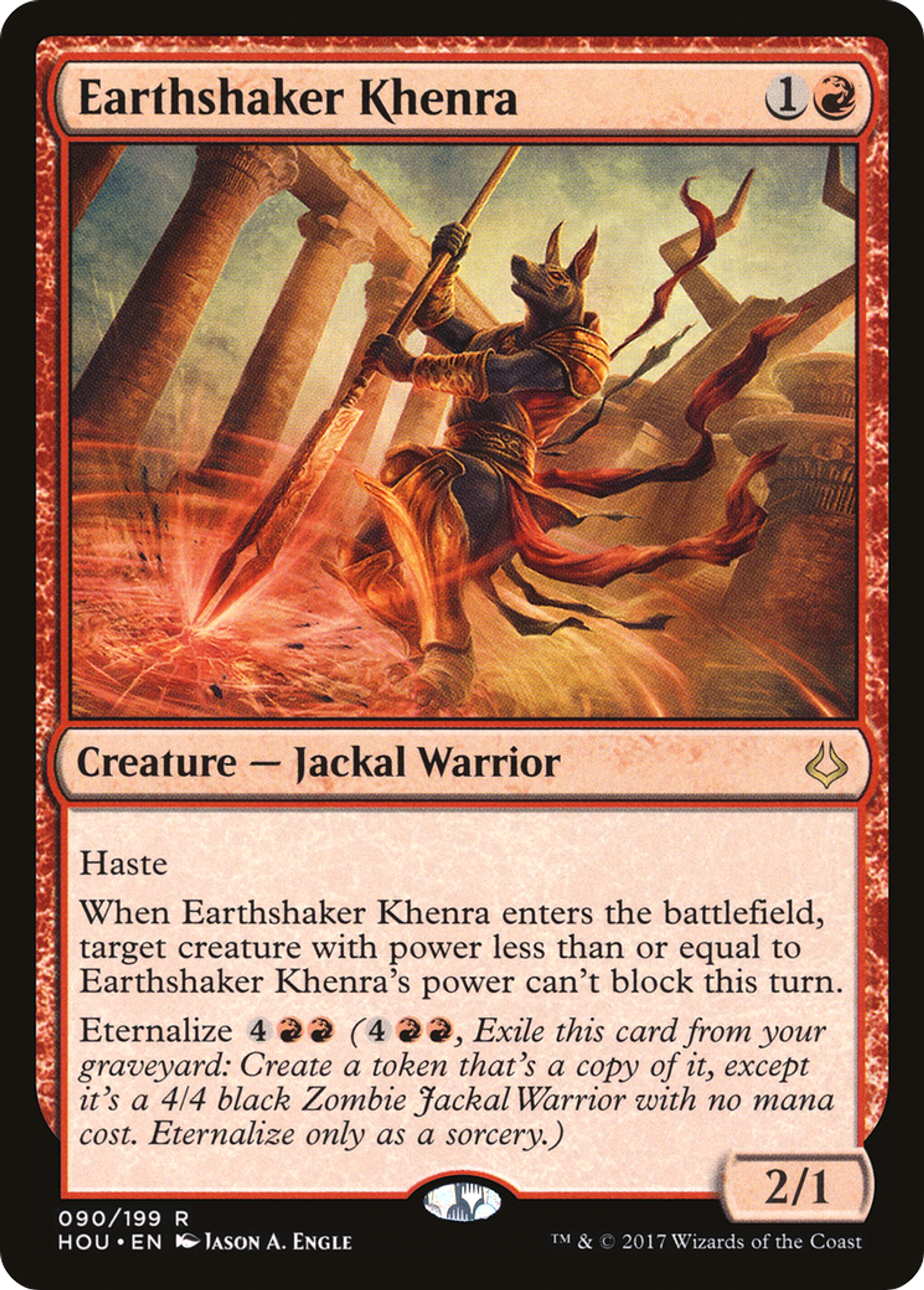 Earthshaker Khenra — Hour of Devastation — Magic: The Gathering
