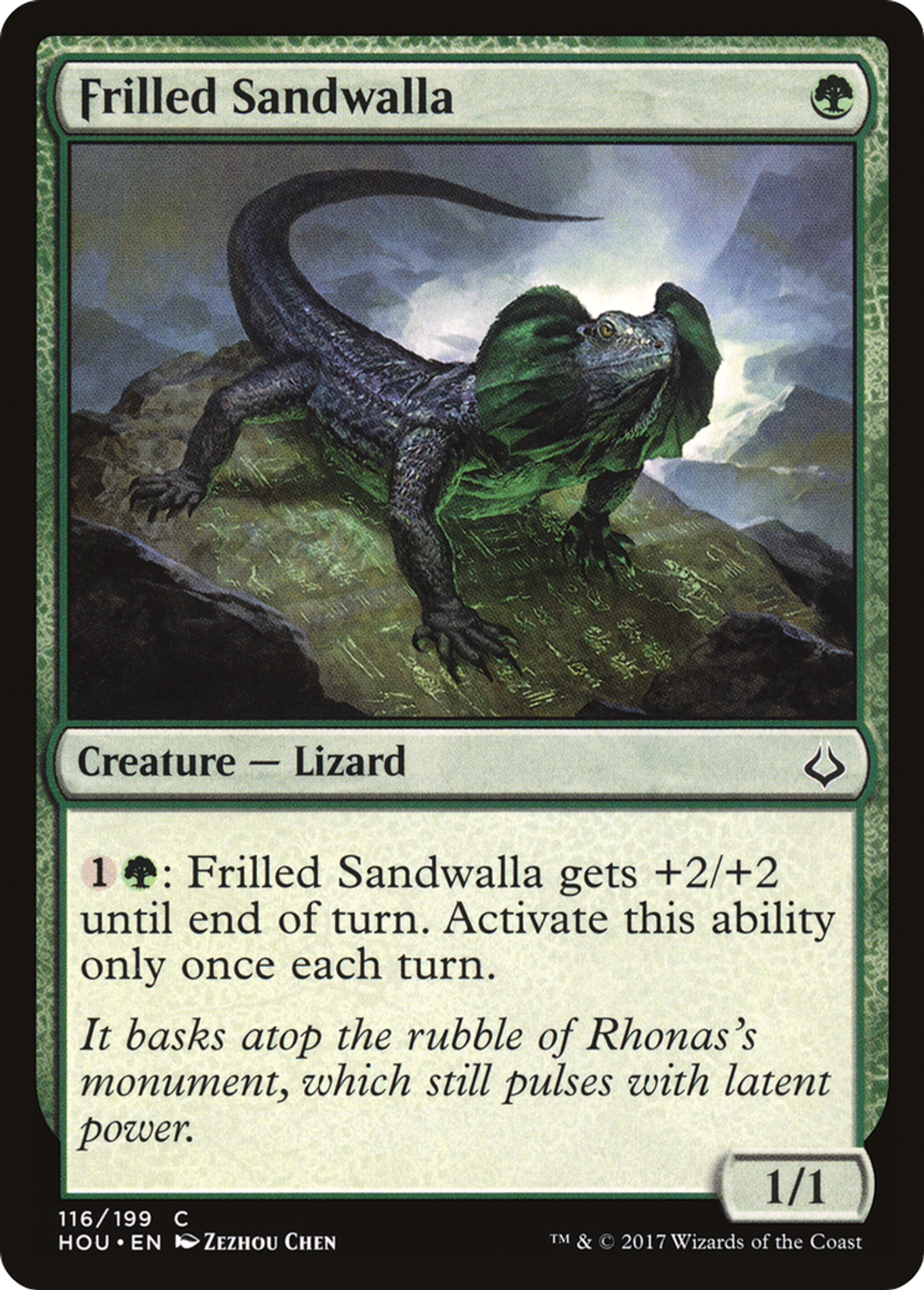 Frilled Sandwalla — Hour of Devastation — Magic: The Gathering