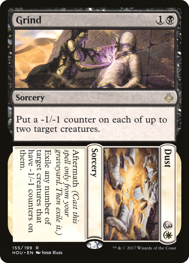 Grind // Dust — Hour of Devastation — Magic: The Gathering