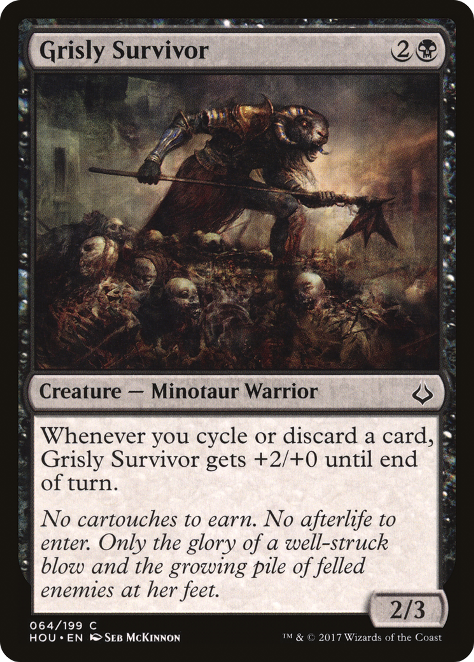 Grisly Survivor — Hour of Devastation — Magic: The Gathering