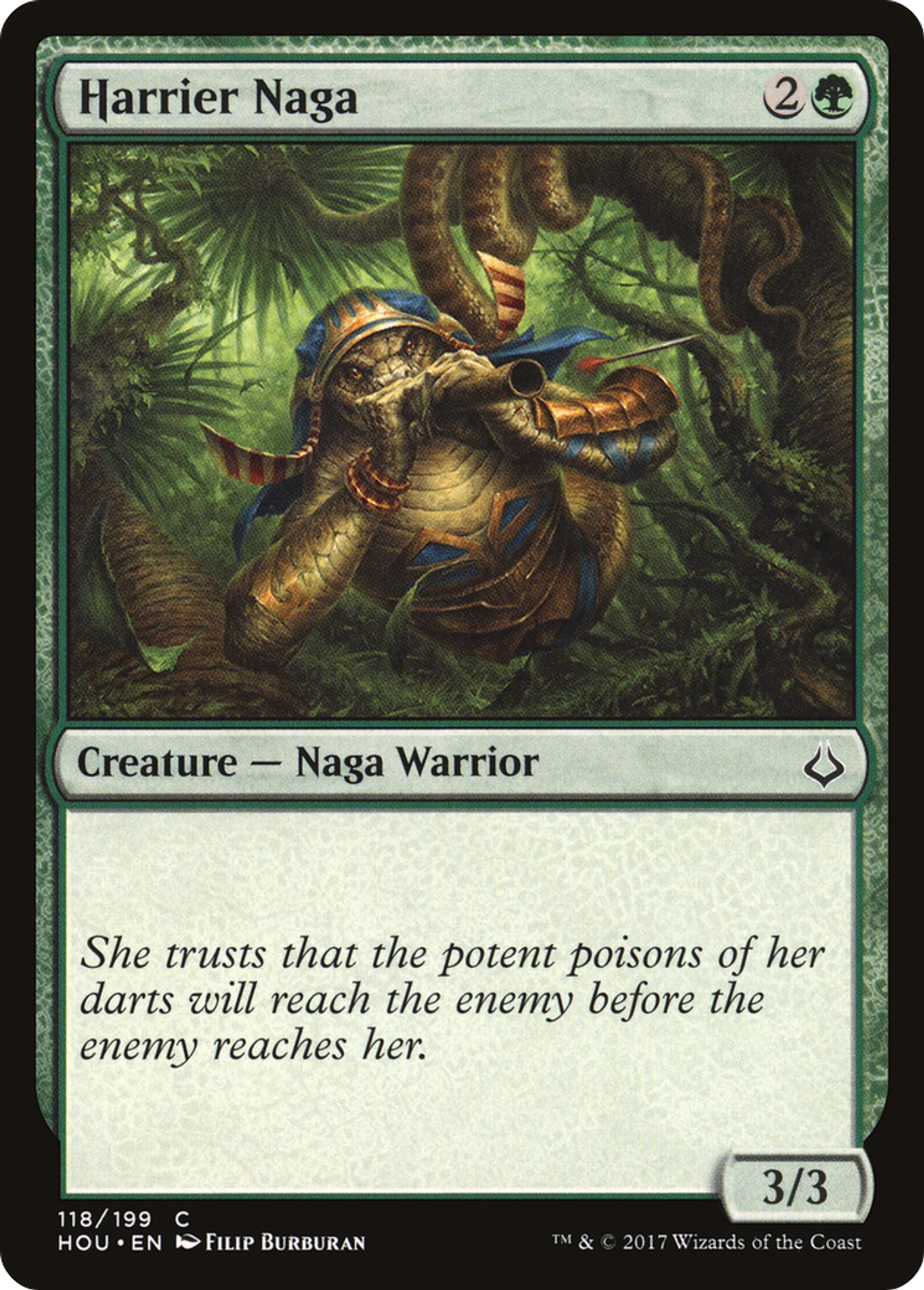 Harrier Naga — Hour of Devastation — Magic: The Gathering