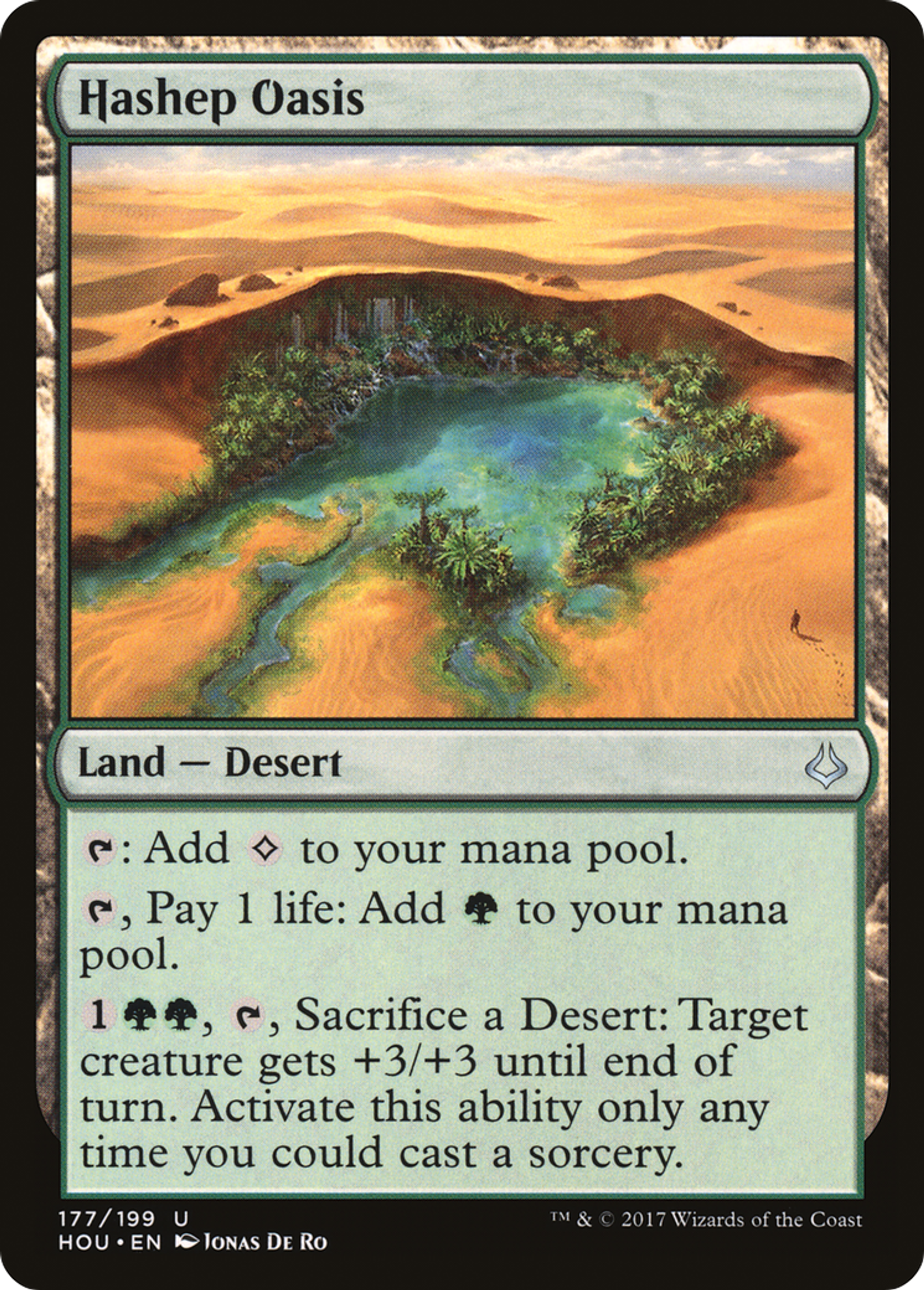 Hashep Oasis — Hour of Devastation — Magic: The Gathering
