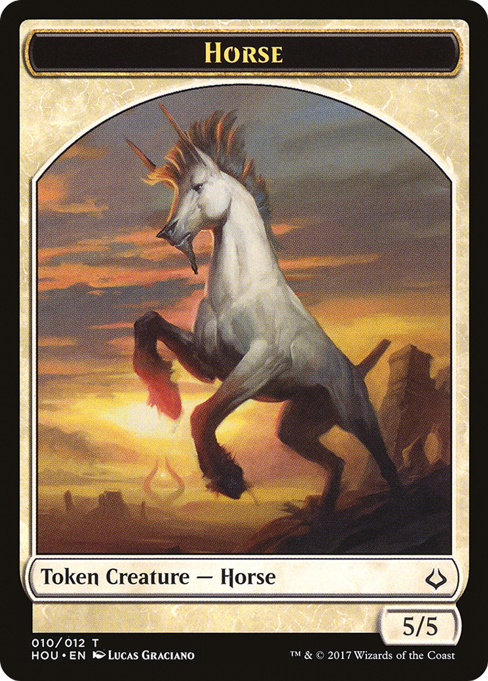 Horse — Hour of Devastation — Magic: The Gathering