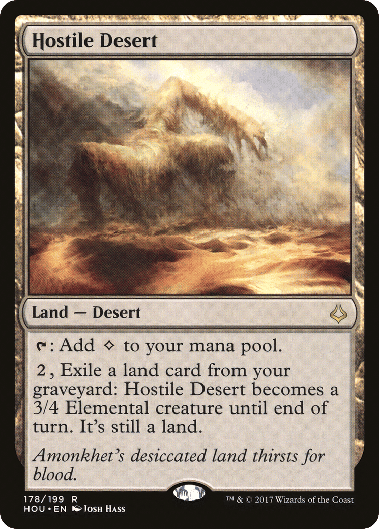 Hostile Desert — Hour of Devastation — Magic: The Gathering