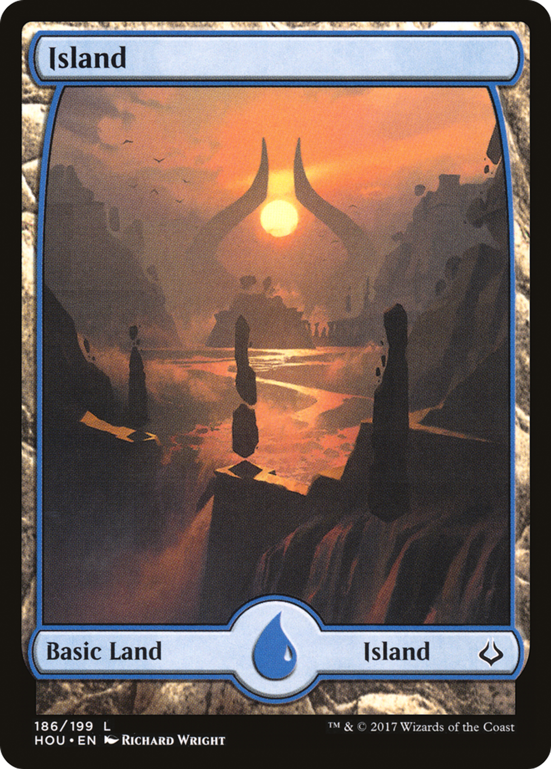 Island — Hour of Devastation — Magic: The Gathering