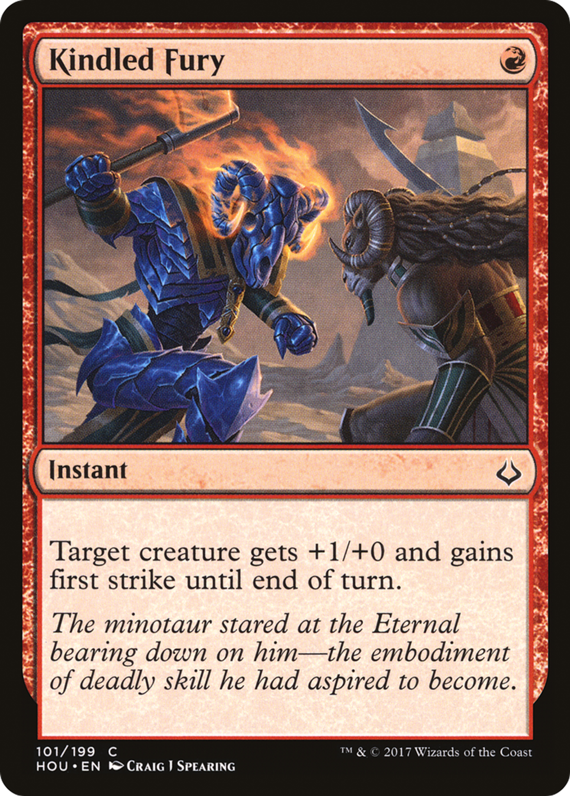 Fureur embrasée — Hour of Devastation — Magic: The Gathering