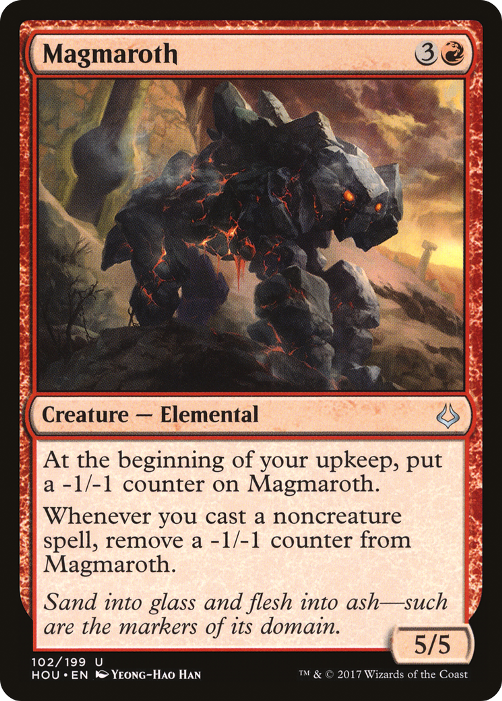 Magmaroth — Hour of Devastation — Magic: The Gathering