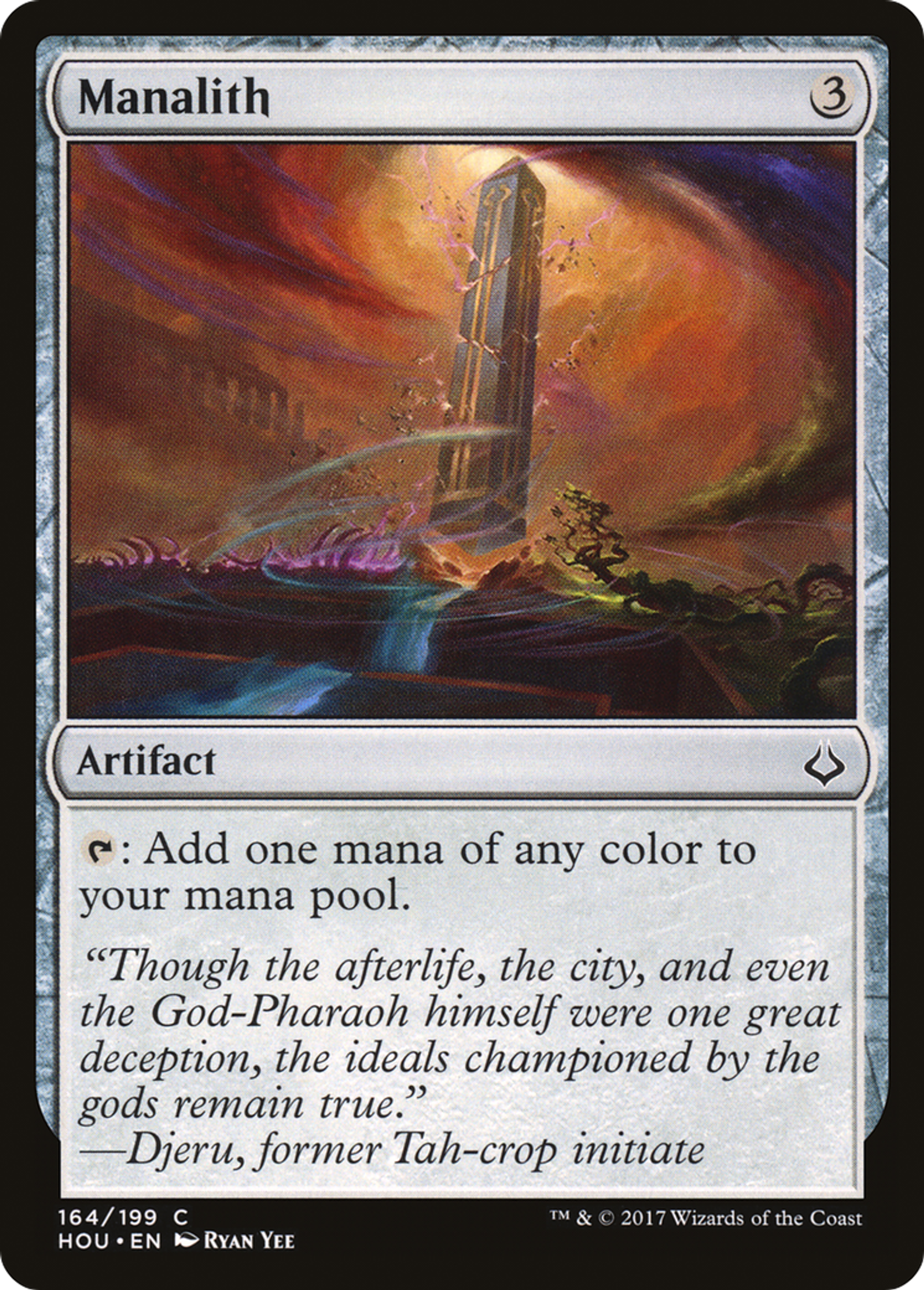 Manalith — Hour of Devastation — Magic: The Gathering