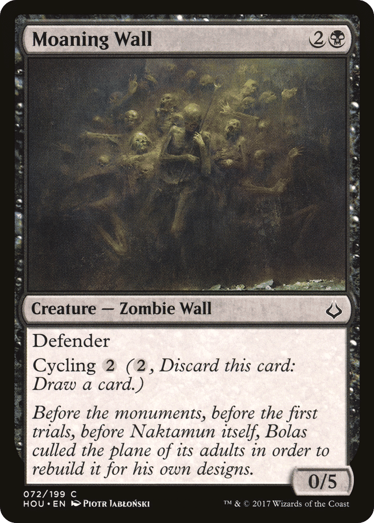 Moaning Wall — Hour of Devastation — Magic: The Gathering