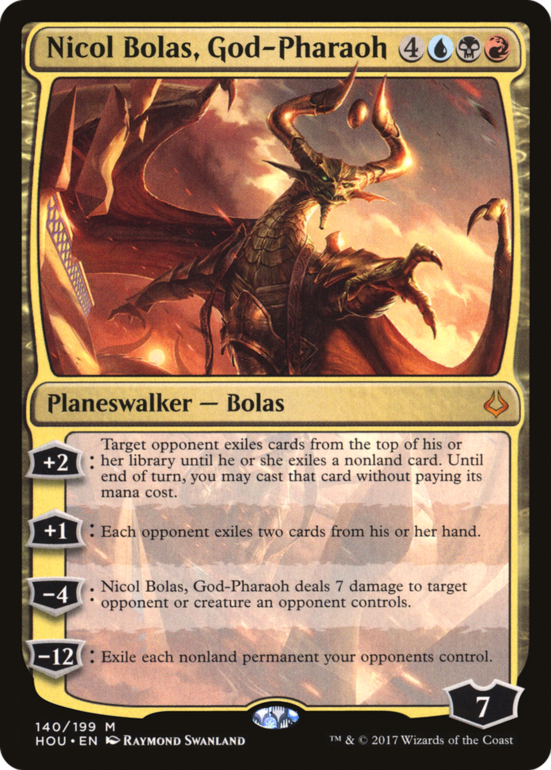 Nicol Bolas, Dieu-Pharaon — Hour of Devastation — Magic: The Gathering