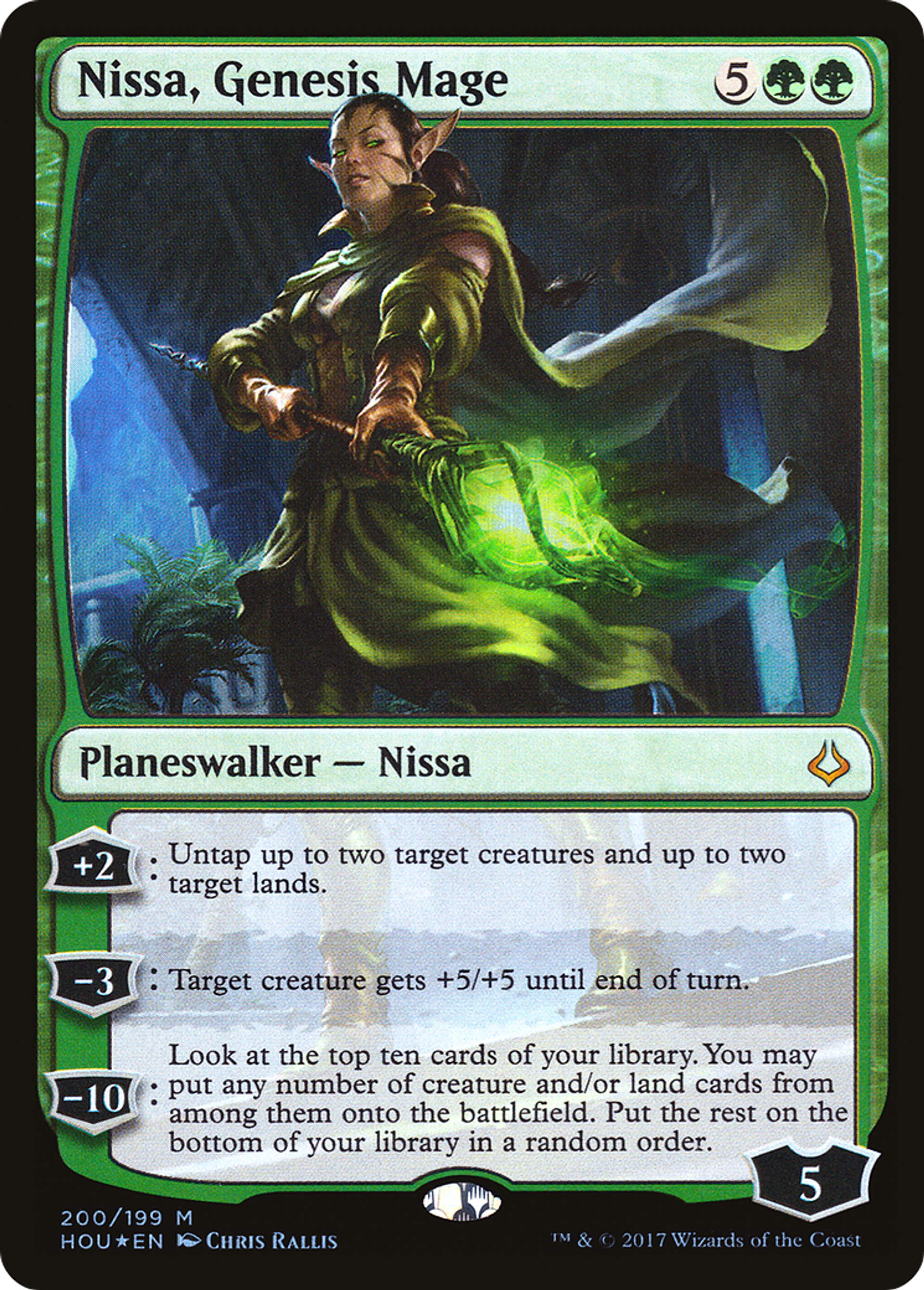 Nissa, Genesis Mage — Hour of Devastation — Magic: The Gathering