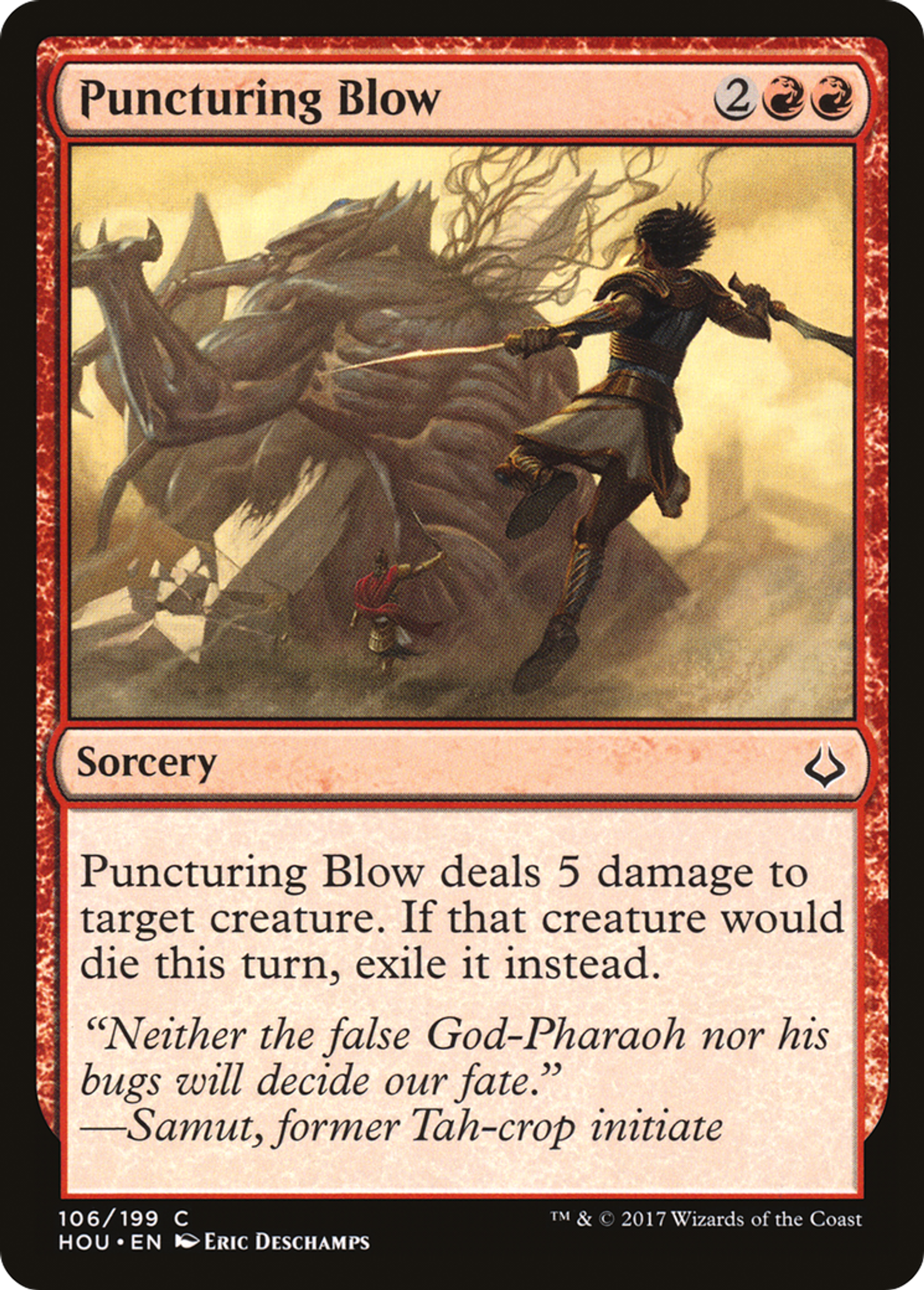 Puncturing Blow — Hour of Devastation — Magic: The Gathering