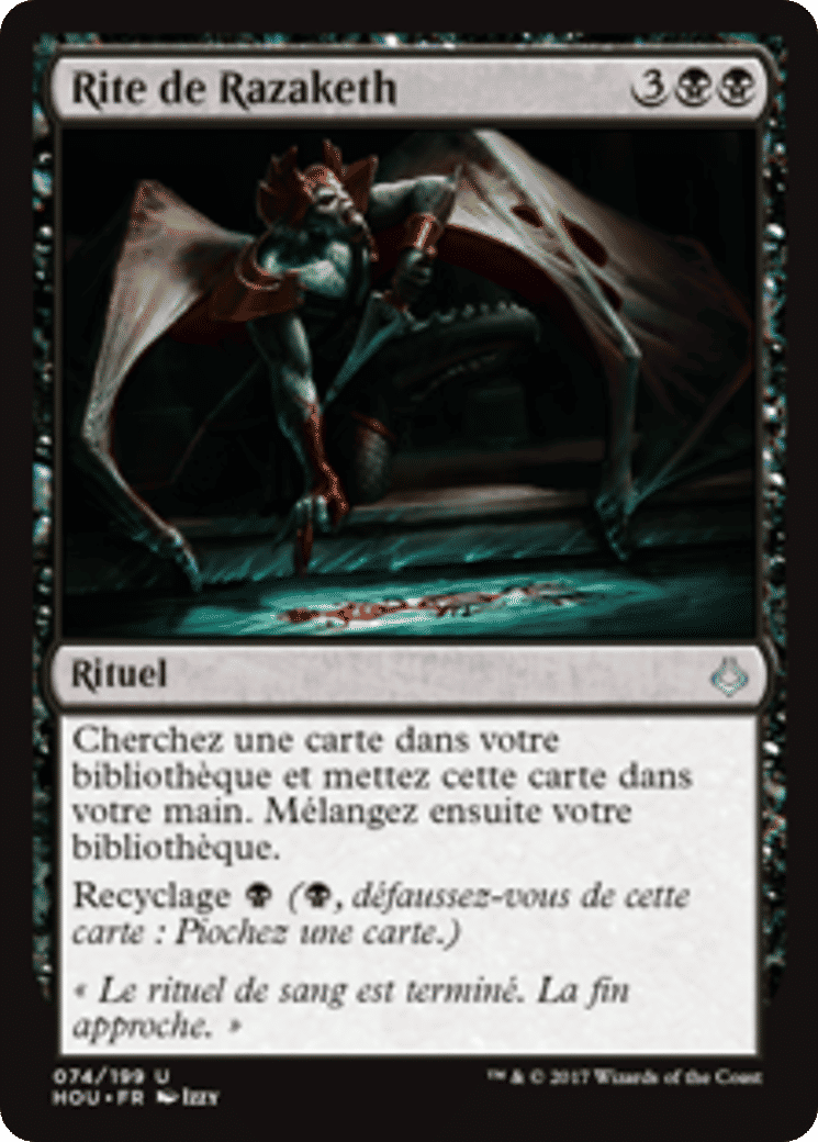Rite de Razaketh — Hour of Devastation — Magic: The Gathering