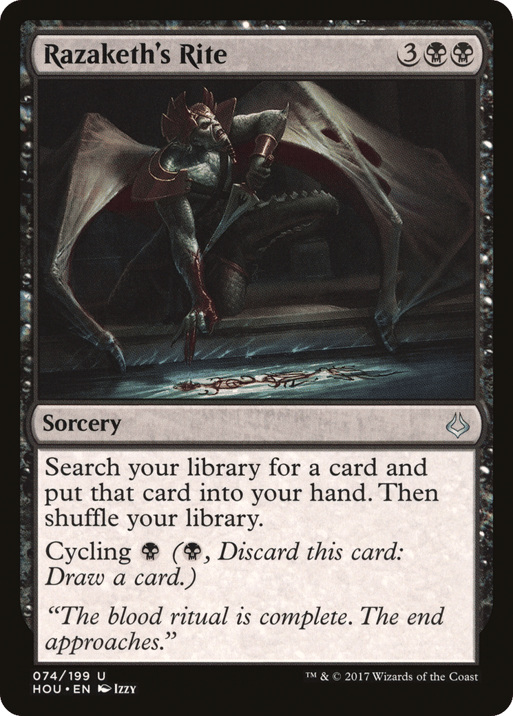 Razaketh's Rite — Hour of Devastation — Magic: The Gathering