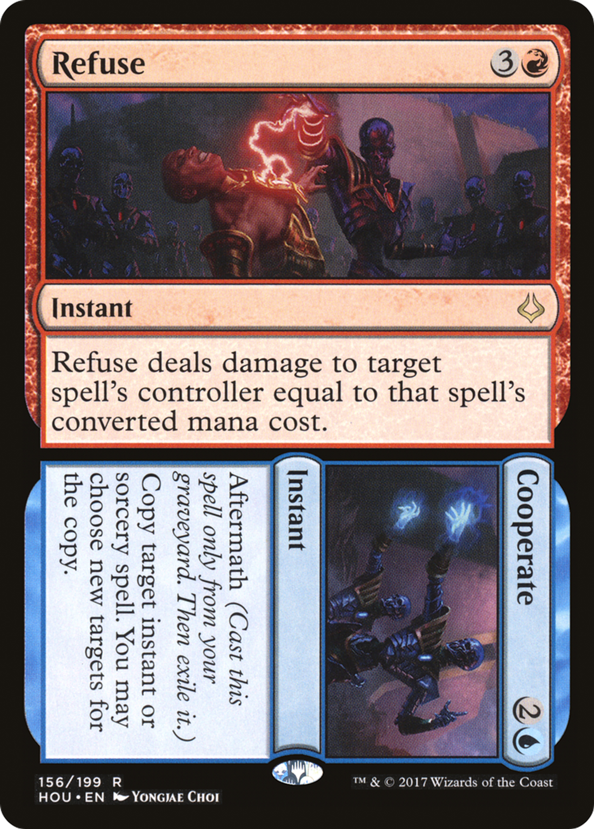 Refuse // Cooperate — Hour of Devastation — Magic: The Gathering