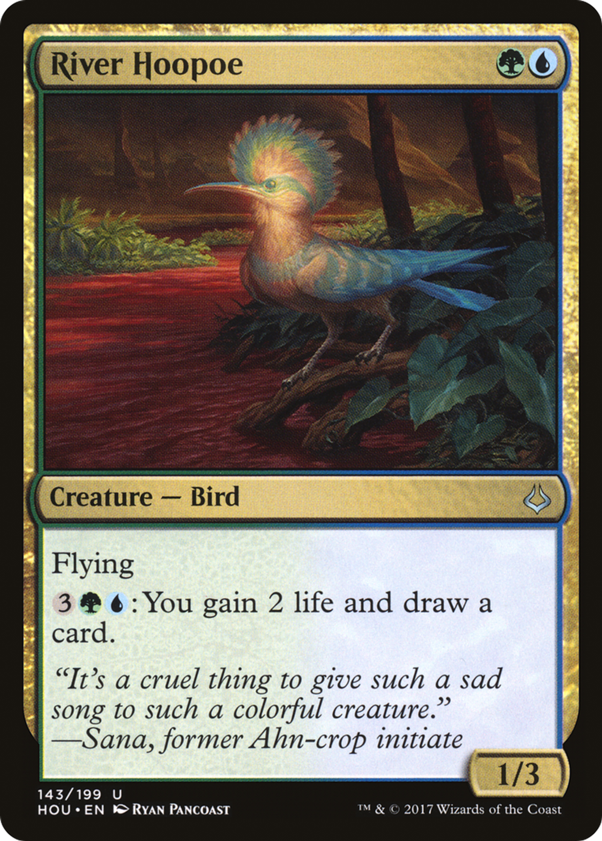 River Hoopoe — Hour of Devastation — Magic: The Gathering