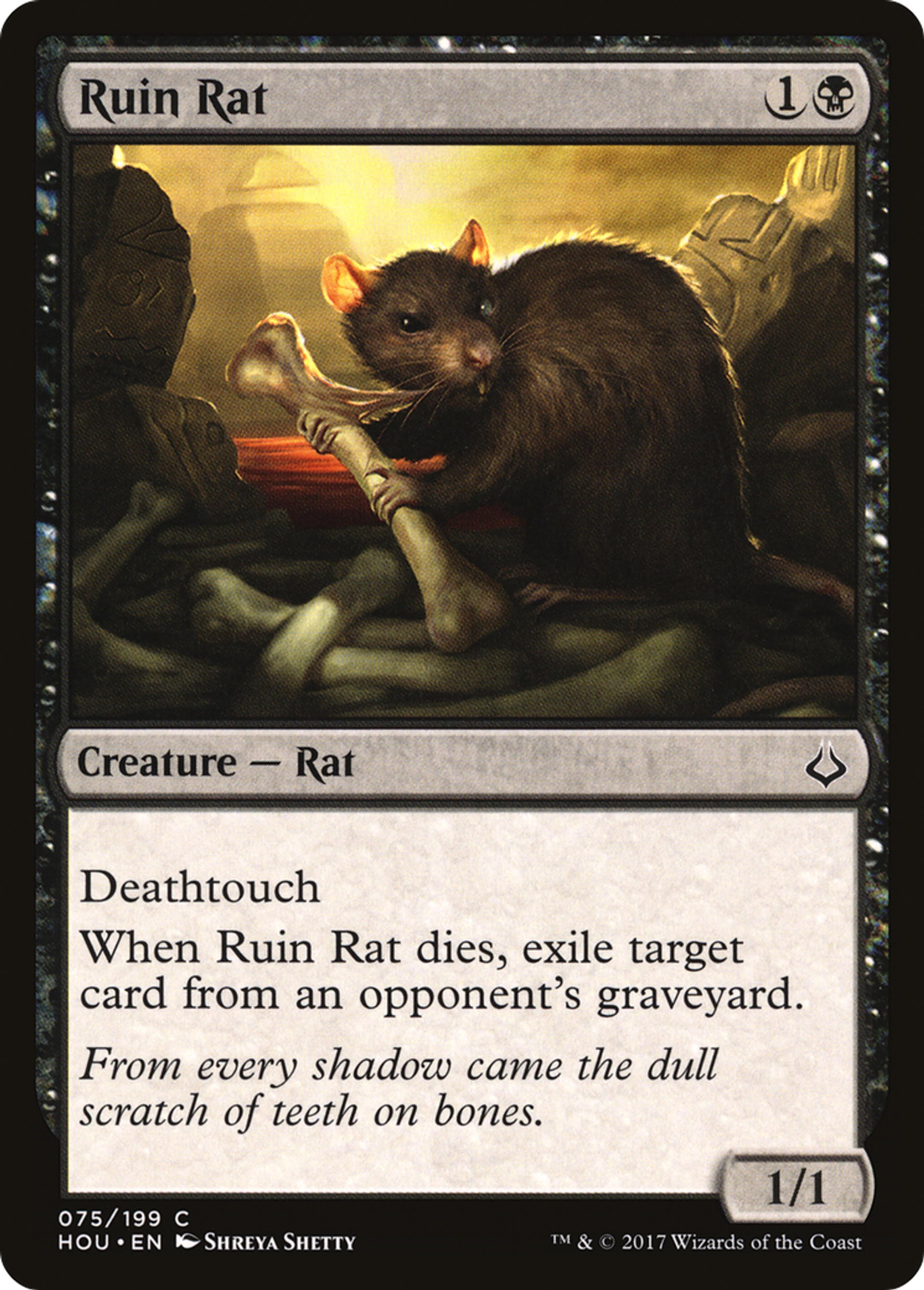 Ruin Rat — Hour of Devastation — Magic: The Gathering