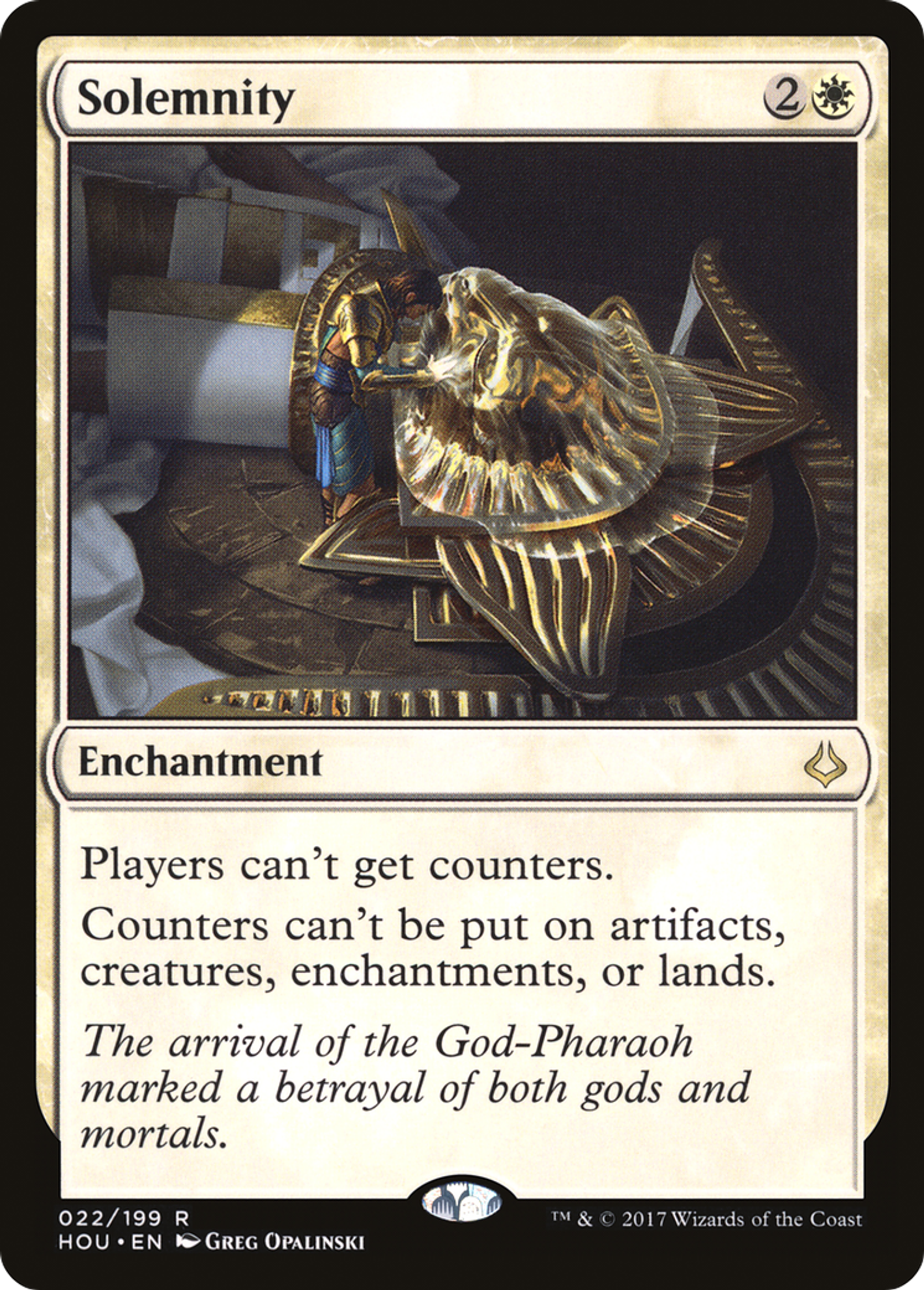 Solemnity — Hour of Devastation — Magic: The Gathering