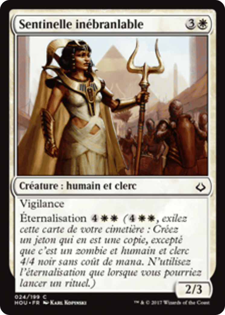 Sentinelle inébranlable — Hour of Devastation — Magic: The Gathering