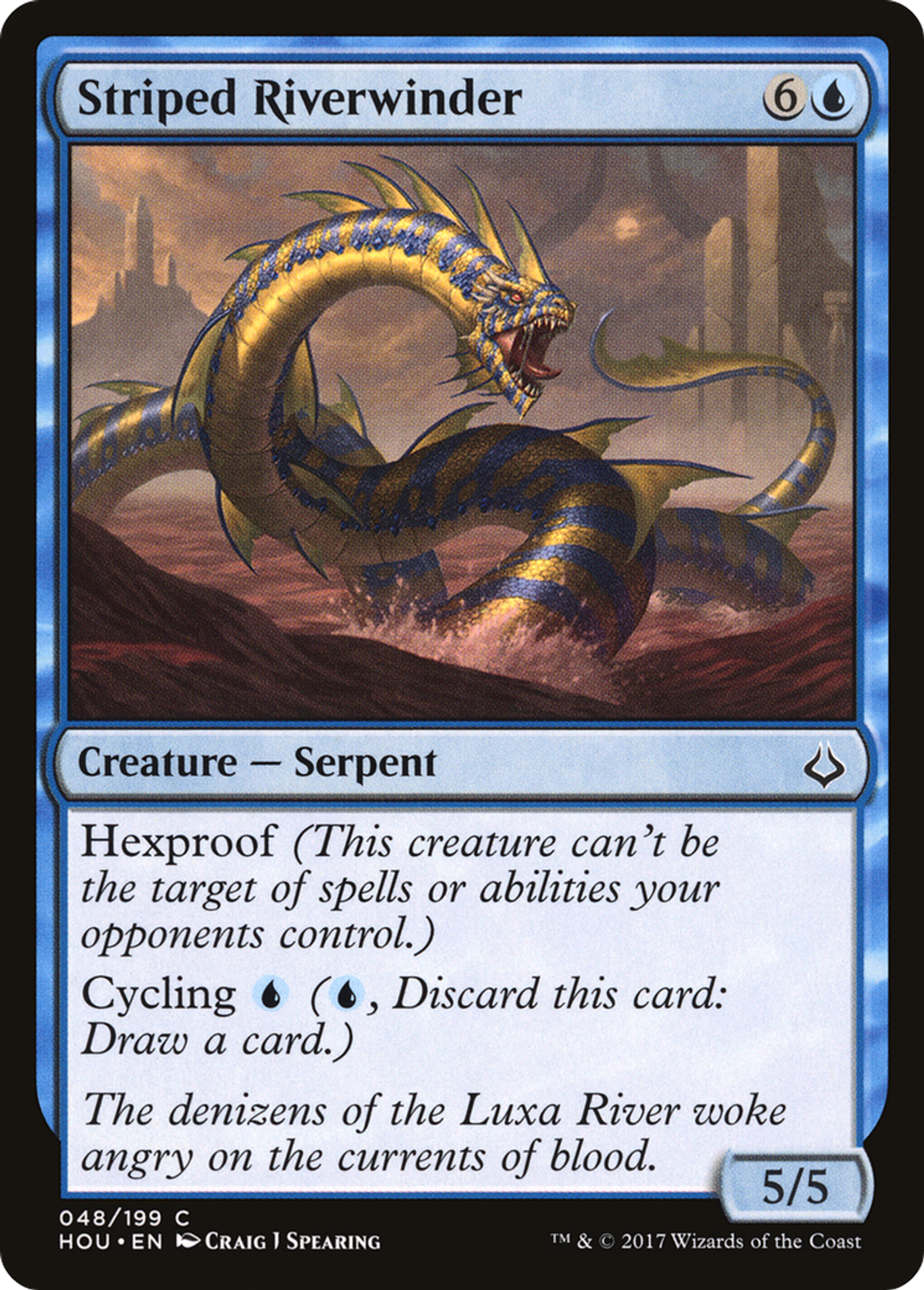 Striped Riverwinder — Hour of Devastation — Magic: The Gathering