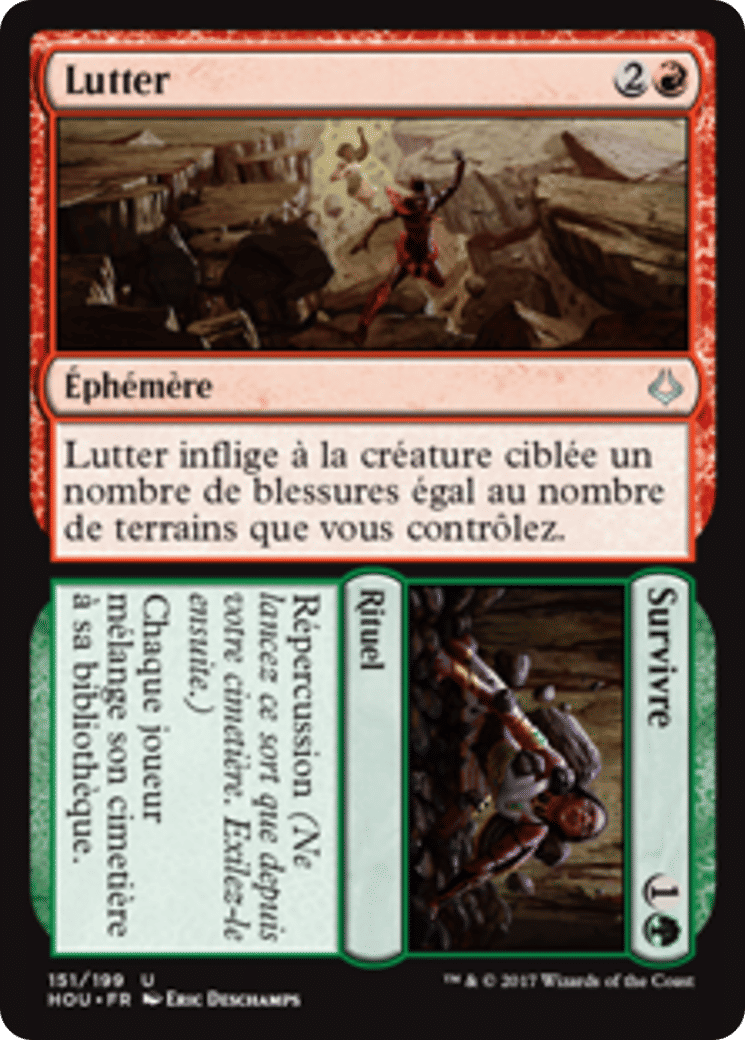 Lutter // Survivre — Hour of Devastation — Magic: The Gathering