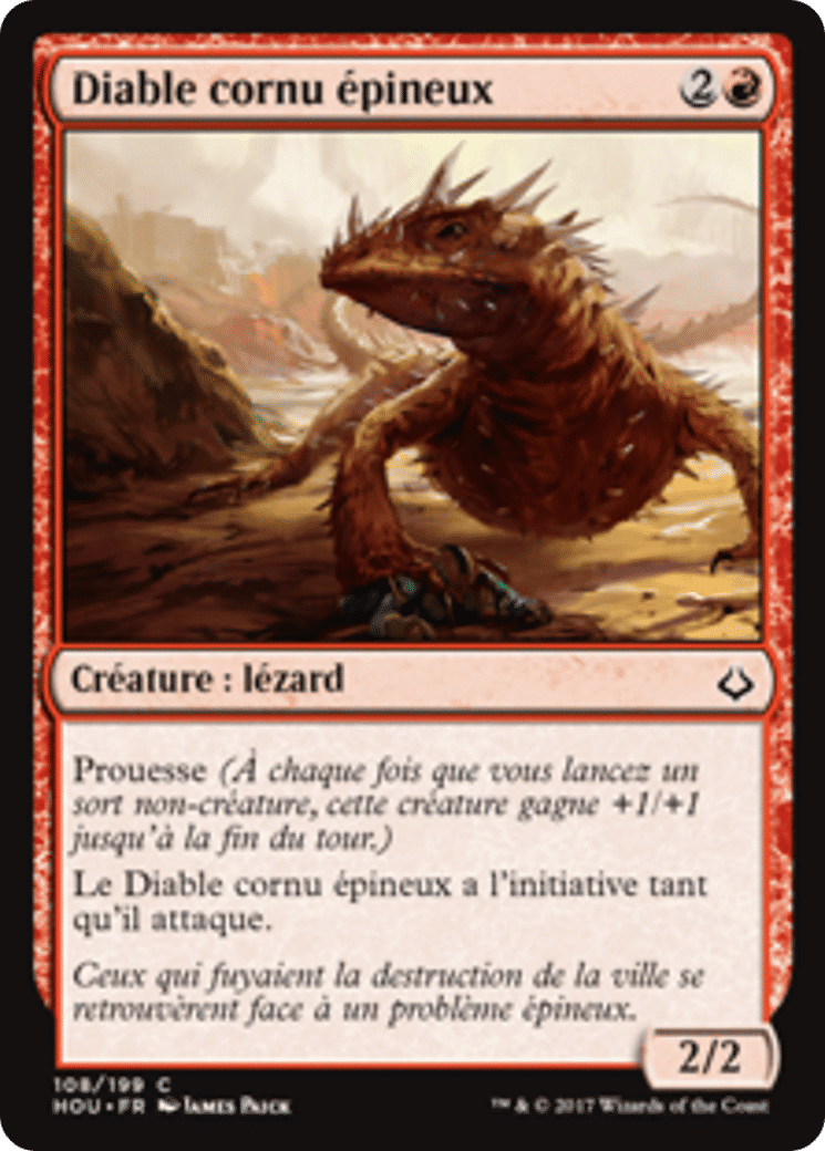 Diable cornu épineux — Hour of Devastation — Magic: The Gathering