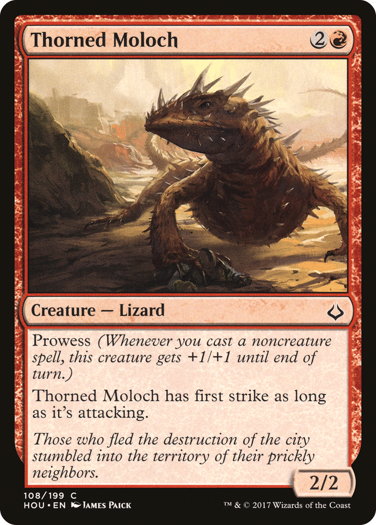 Thorned Moloch — Hour of Devastation — Magic: The Gathering